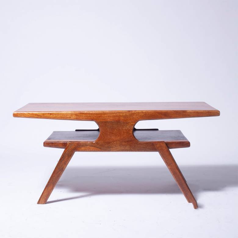 Wooden Baza Mid Century Style Coffee Table