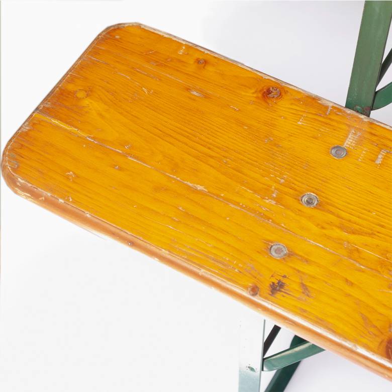 Vintage German Picnic Folding Table and Benches