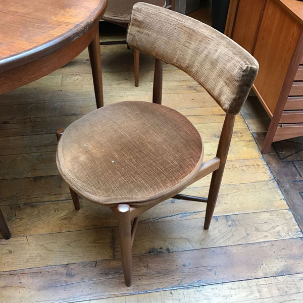 After Noah Restore 1960s G-Plan Extending Dining Table with 6 Chairs