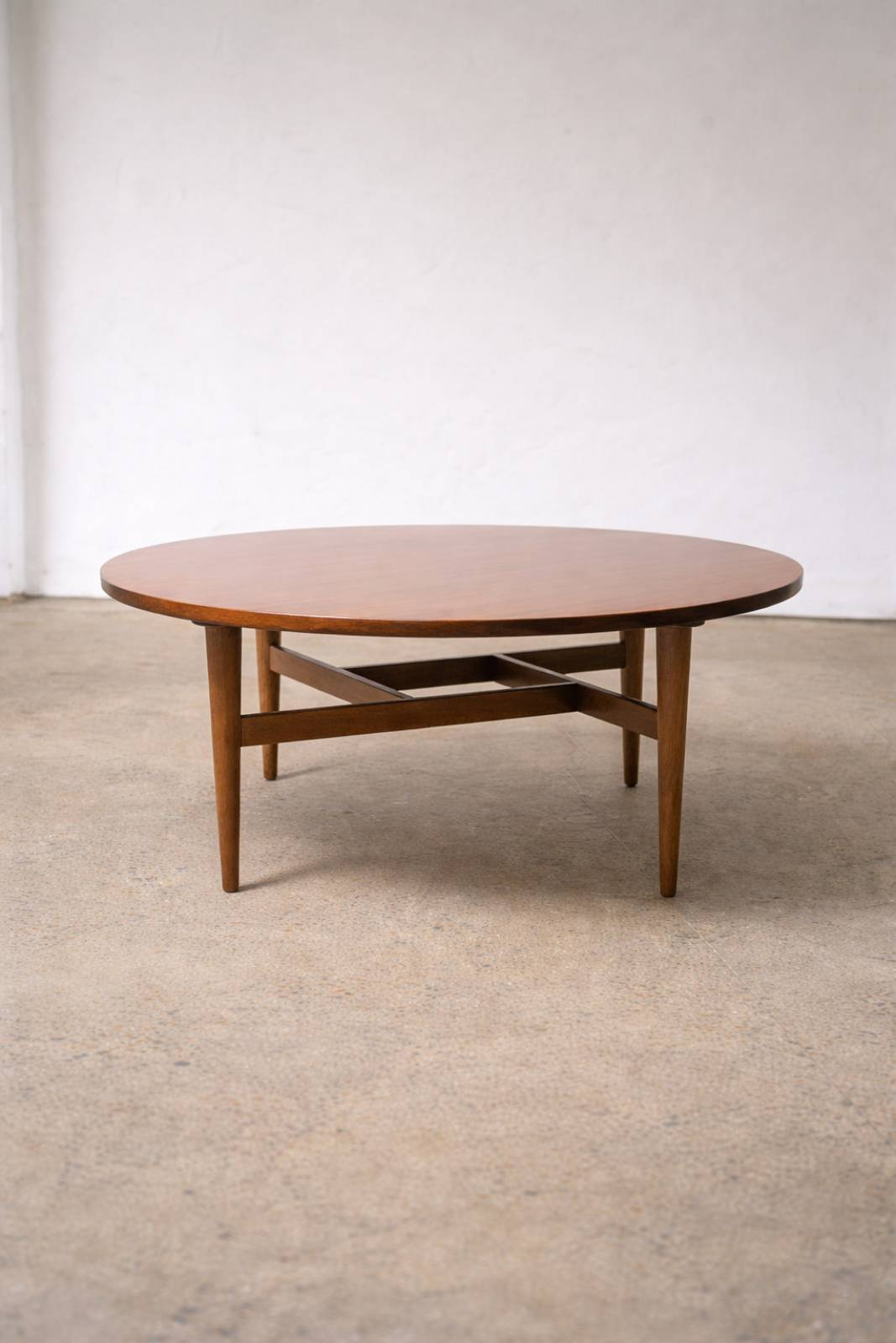 1950s Circular Mahogany Coffee Table By Gordon Russell