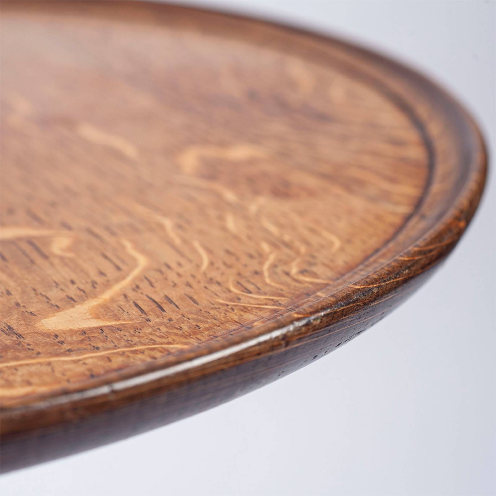 1920s Circular Oak Tripod Side Table thumbnails