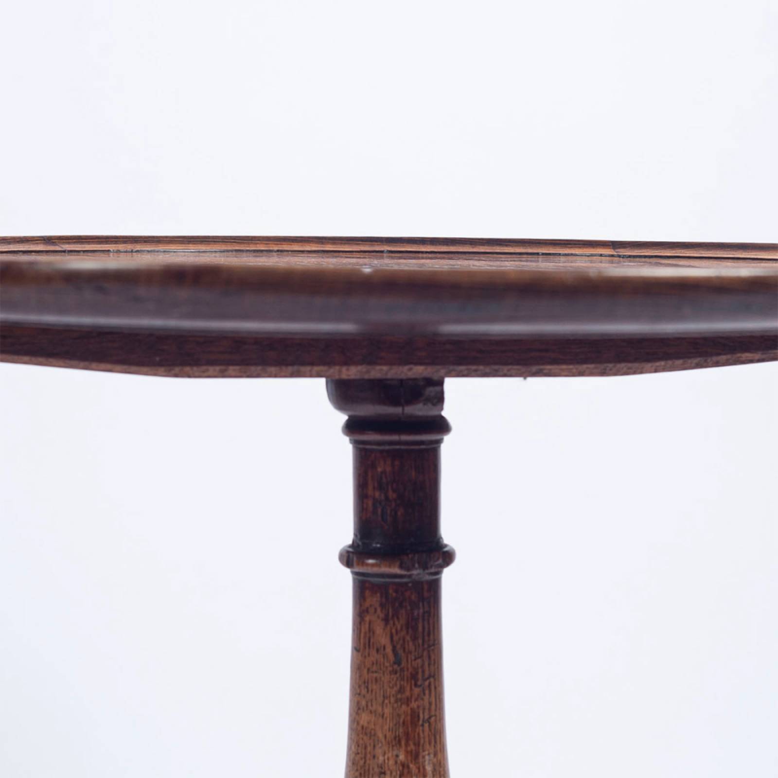 1920s Circular Oak Tripod Side Table thumbnails