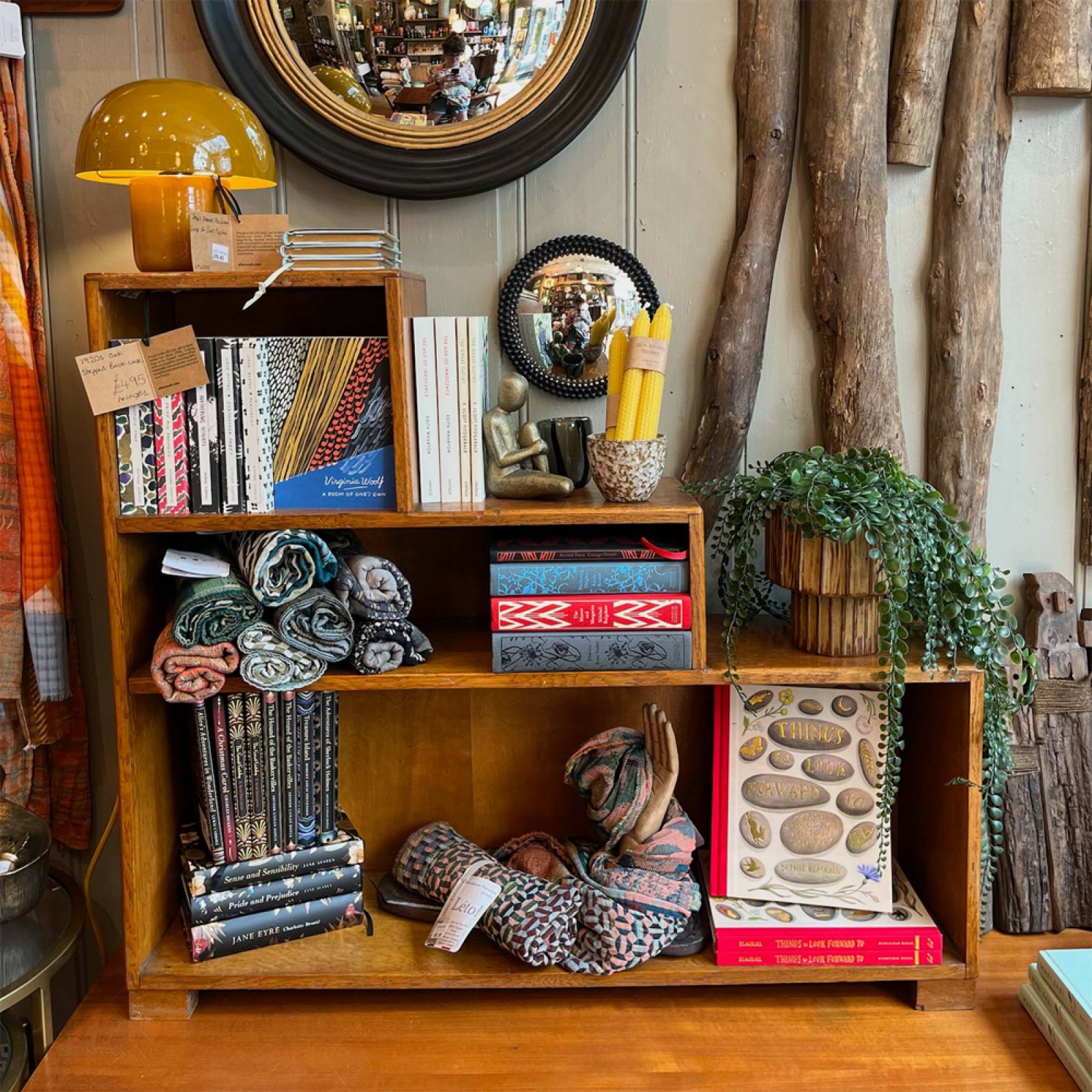 1920s Oak Stepped Bookcase