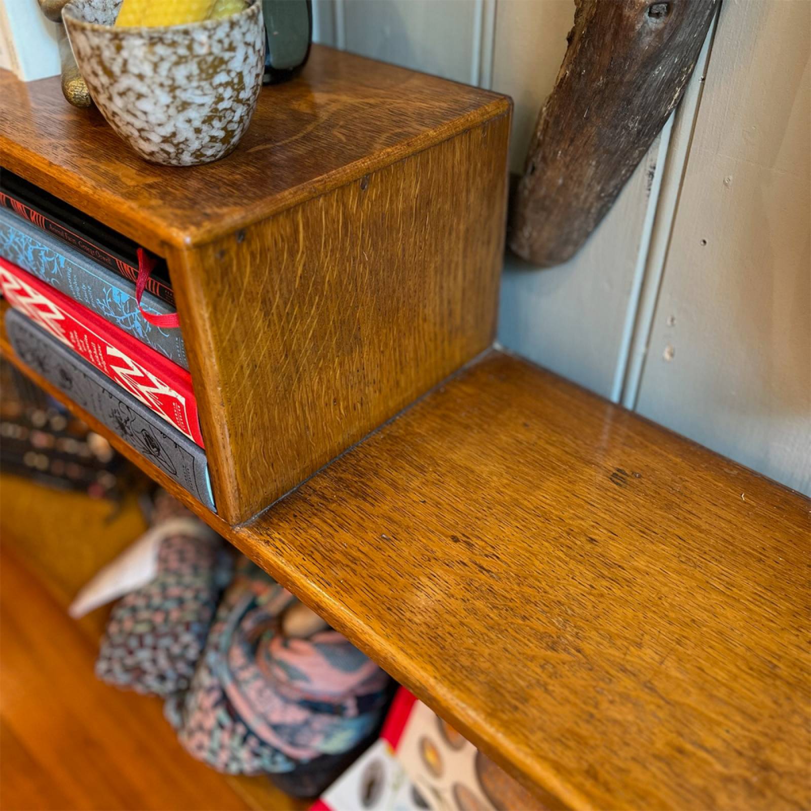 1920s Oak Stepped Bookcase thumbnails