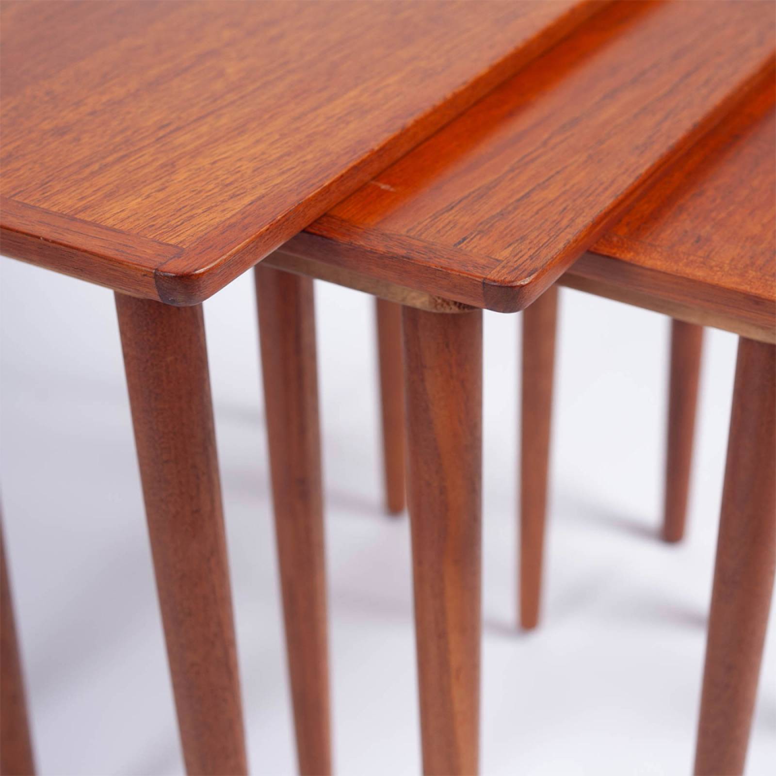 1960s Danish Teak Nest Of Side Tables By H.W. Klein For Bramin thumbnails