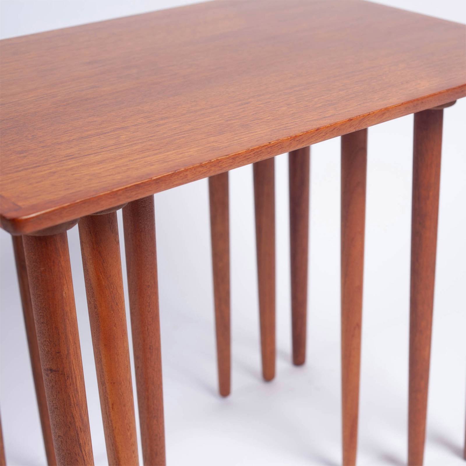 1960s Danish Teak Nest Of Side Tables By H.W. Klein For Bramin thumbnails