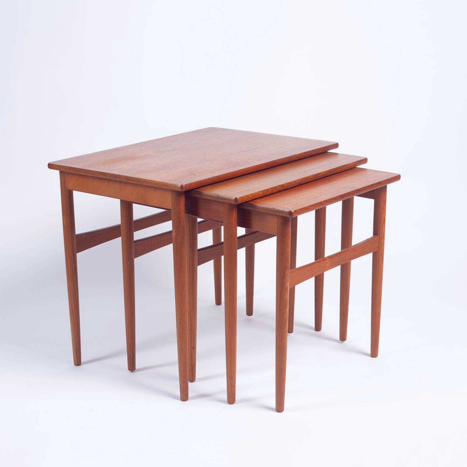 1960s Danish Teak Nest Of Side Tables by BR Møbler Gelsted