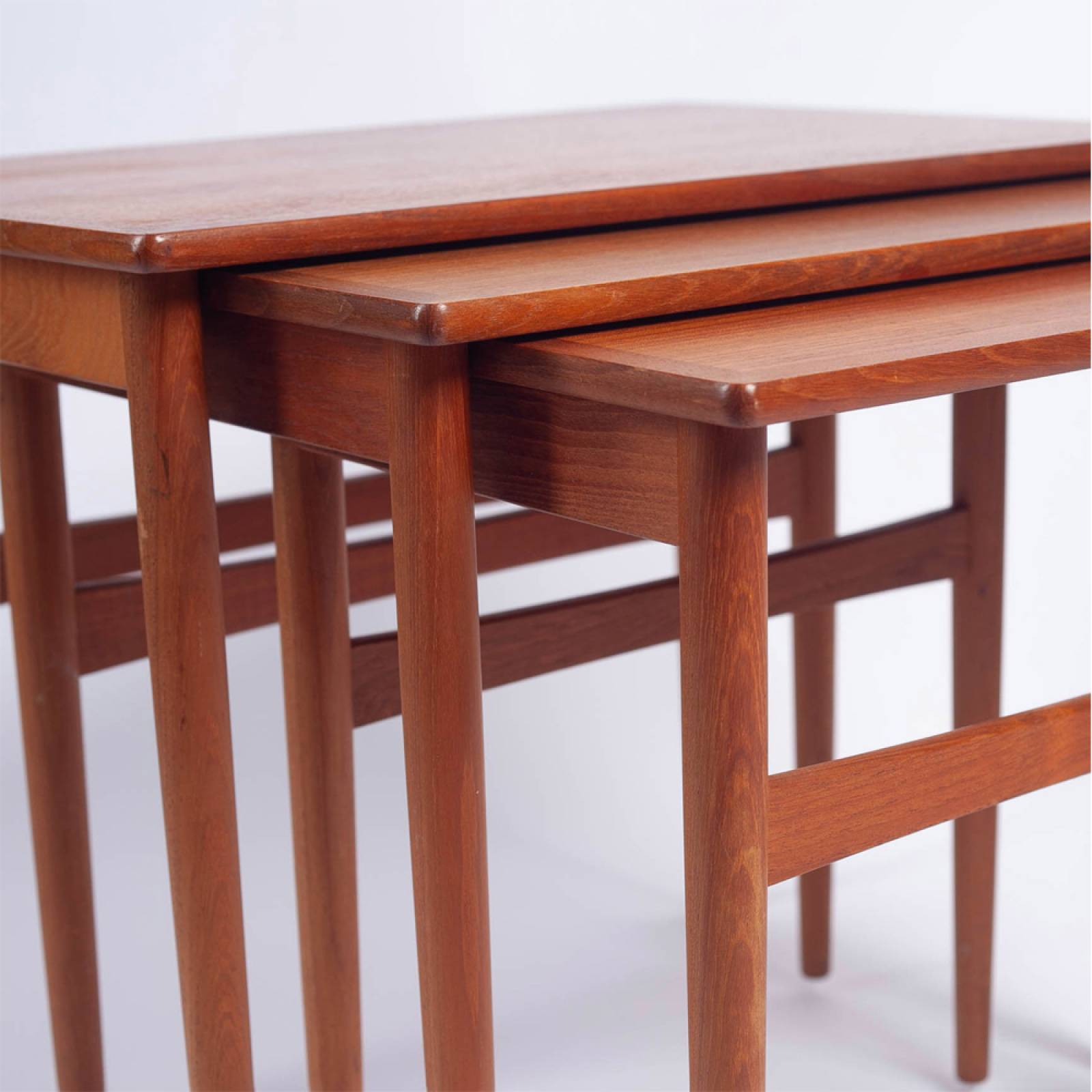1960s Danish Teak Nest Of Side Tables by BR Møbler Gelsted thumbnails