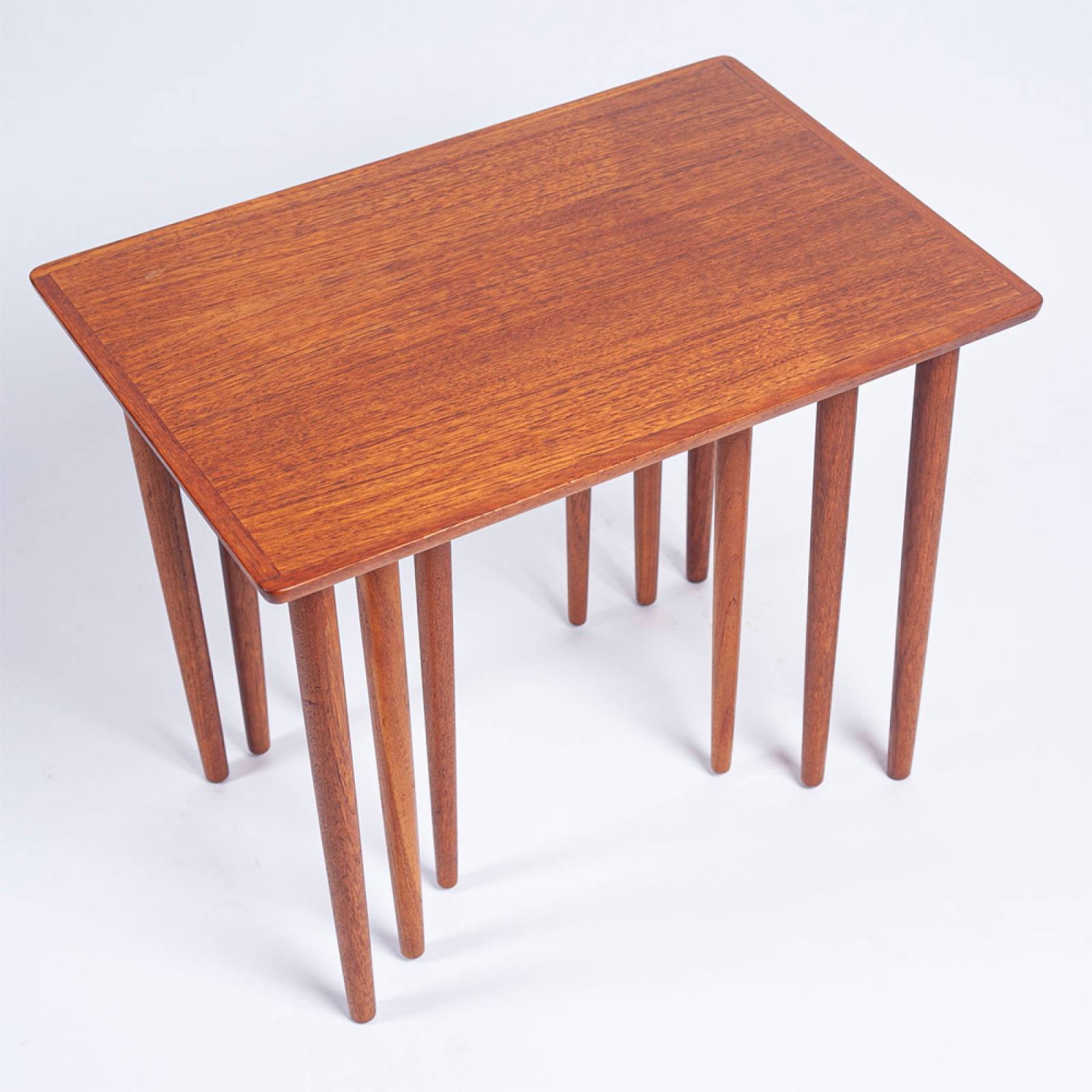 1960s Danish Teak Nest Of Side Tables By H.W. Klein For Bramin thumbnails