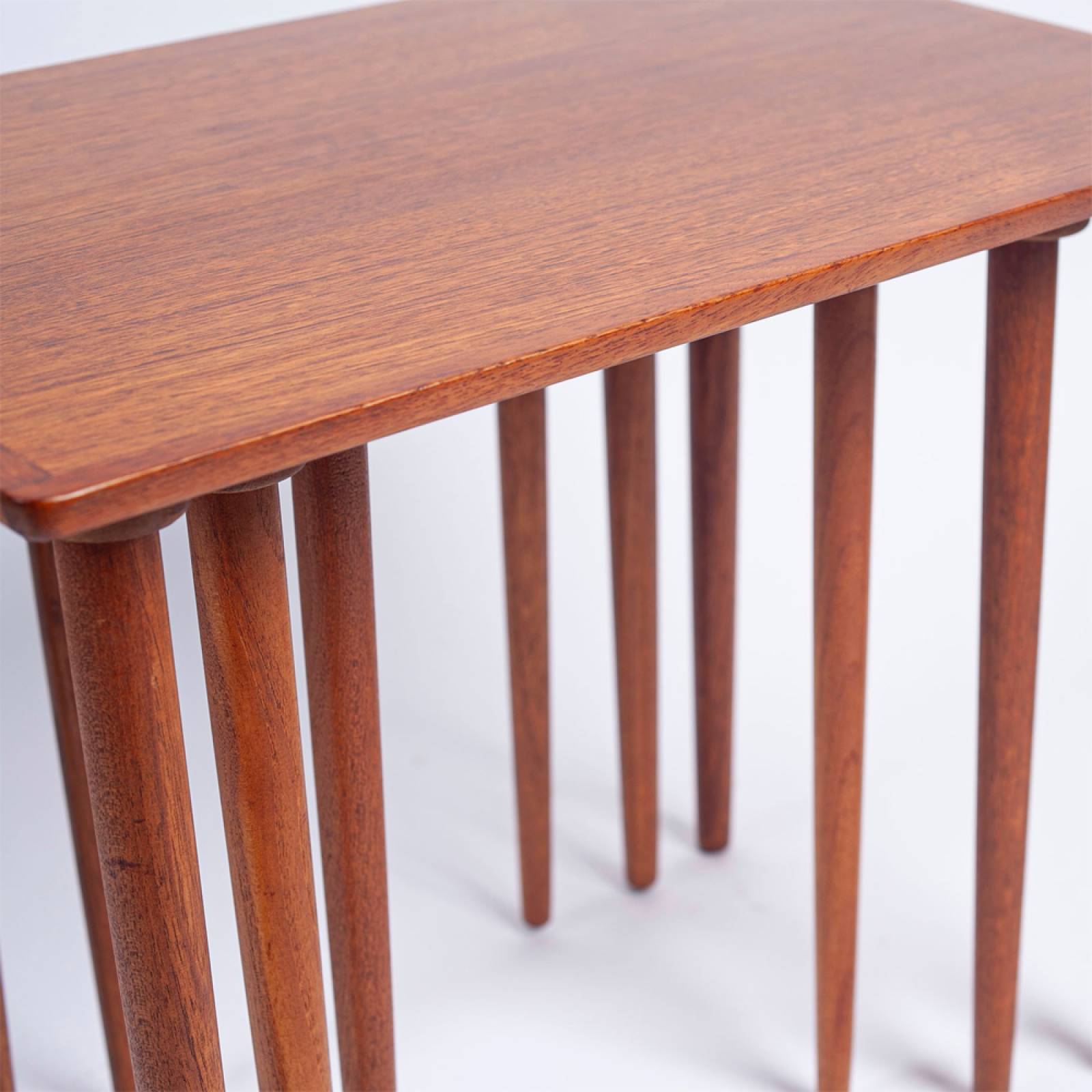 1960s Danish Teak Nest Of Side Tables By H.W. Klein For Bramin thumbnails