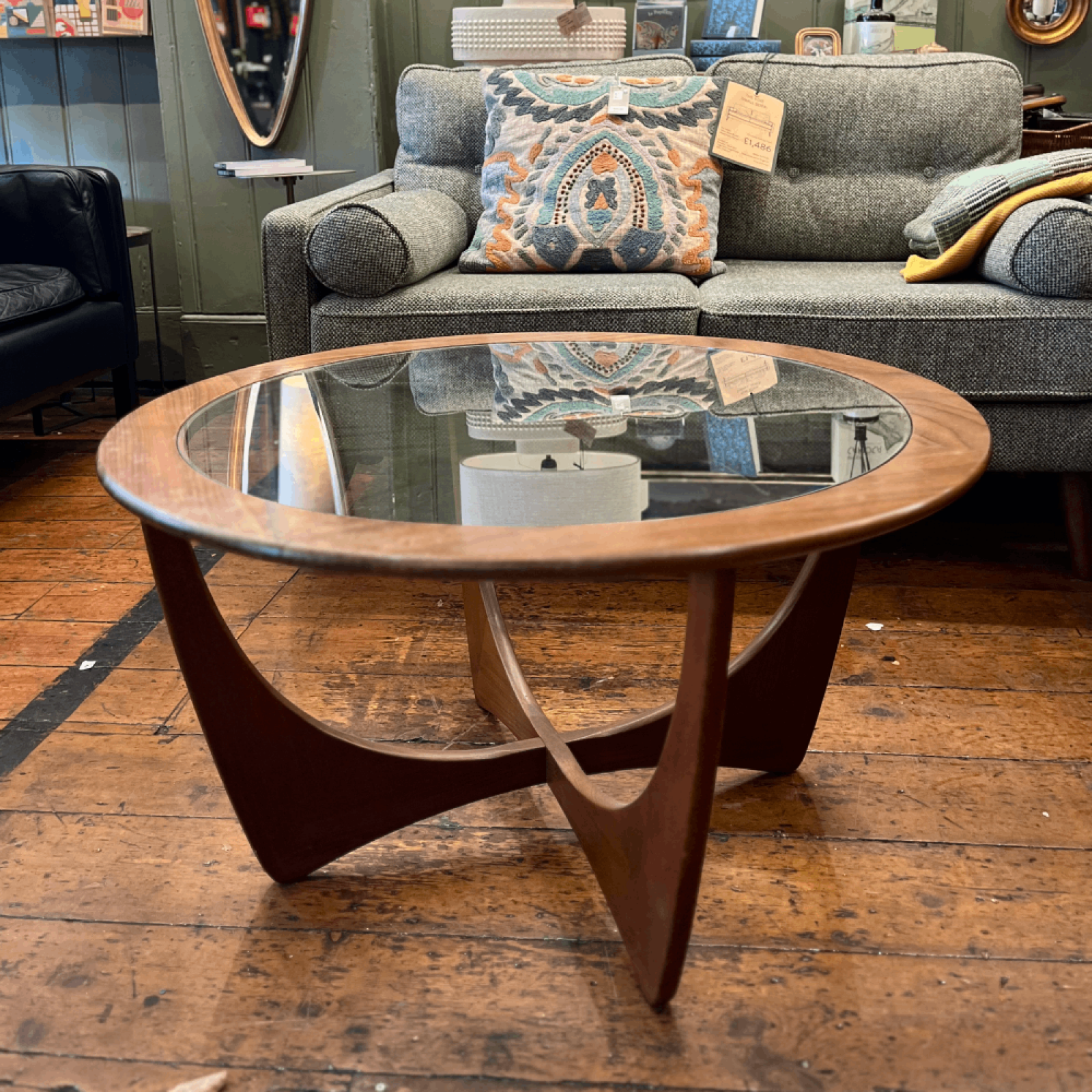 1960s G Plan Teak Astro Coffee Table On 4 Legs