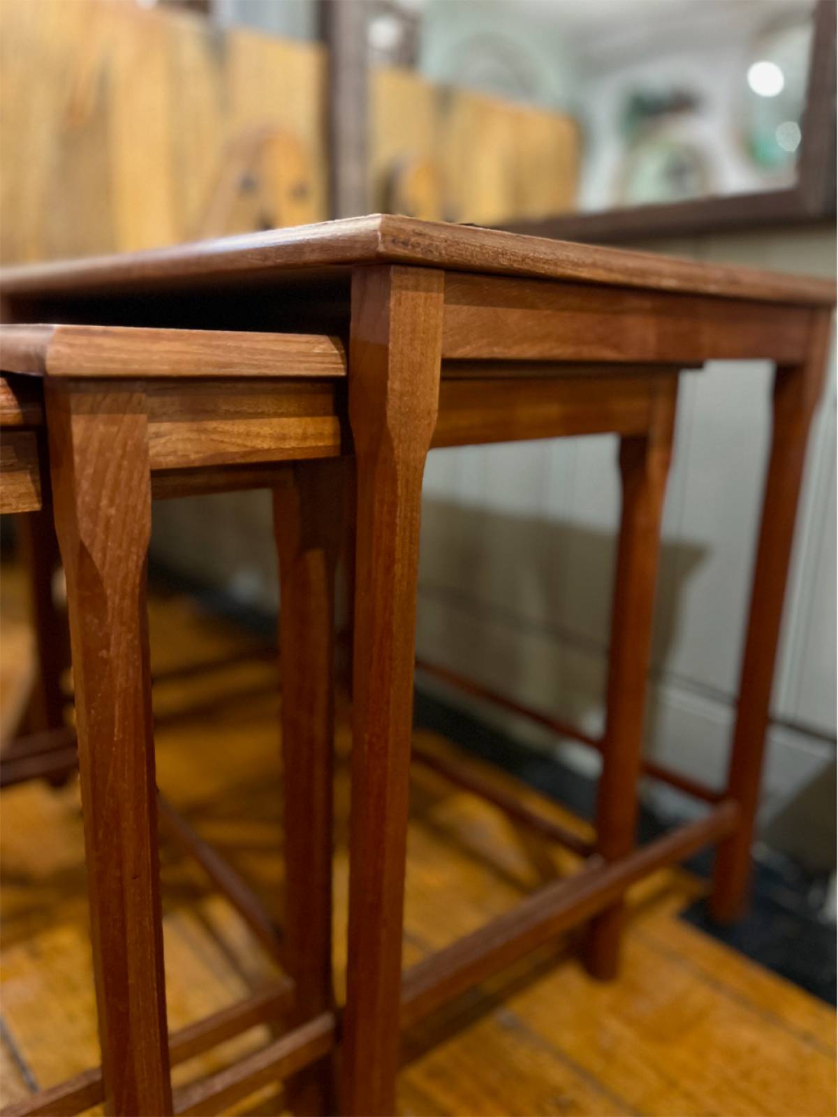 1960s Set of 3 Teak Nesting Tables By Toften Mobelfabrik thumbnails