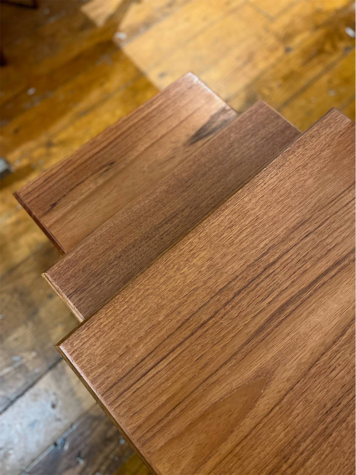 1960s Set of 3 Teak Nesting Tables By Toften Mobelfabrik thumbnails