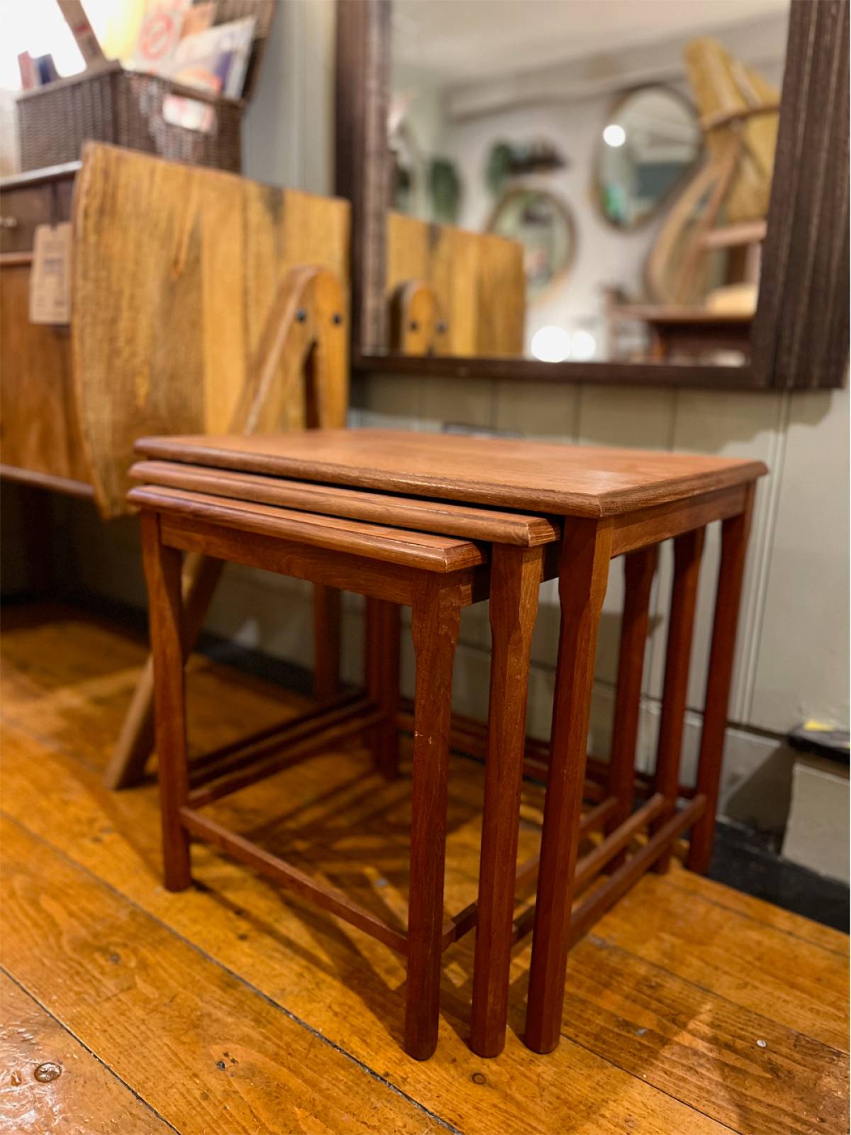 1960s Set of 3 Teak Nesting Tables By Toften Mobelfabrik thumbnails