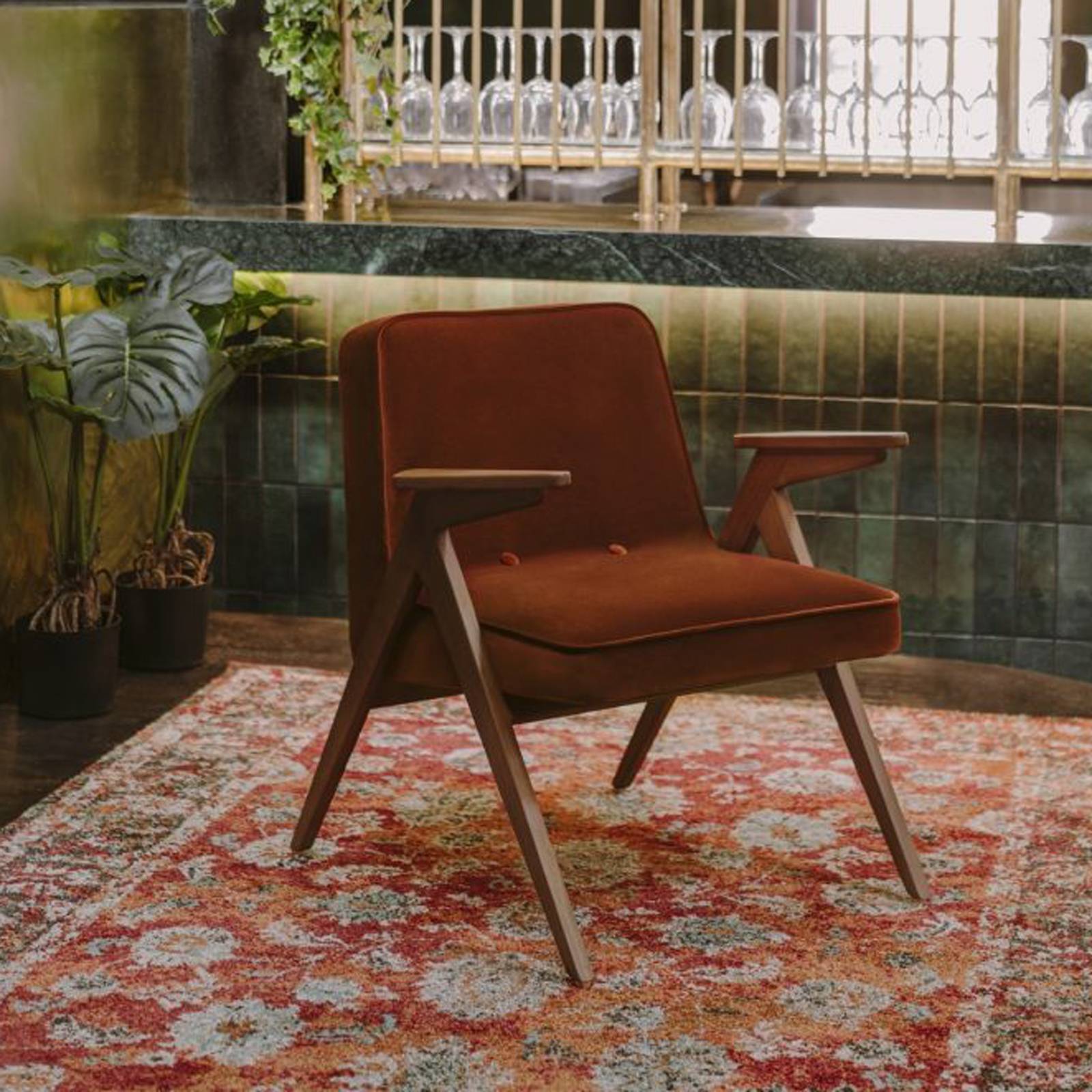 Bunny Armchair - Velvet Fabric