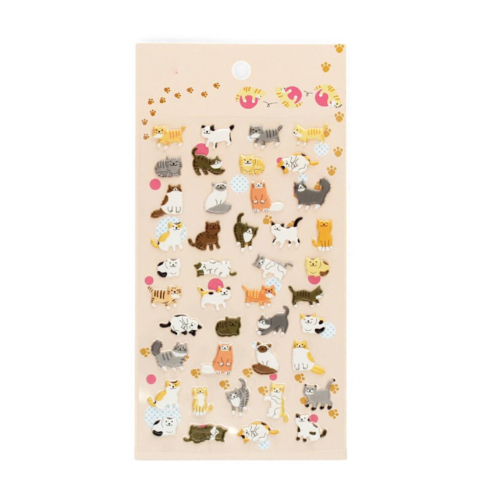 3D Puffy Stickers - Cats