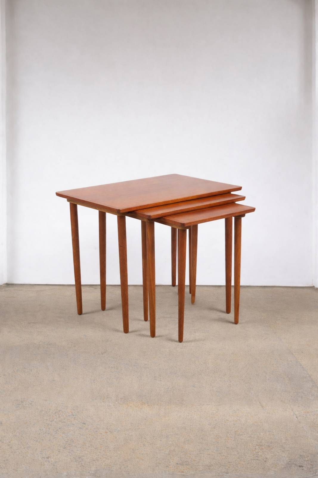 1960s Danish Teak Nest Of Side Tables By H.W. Klein For Bramin