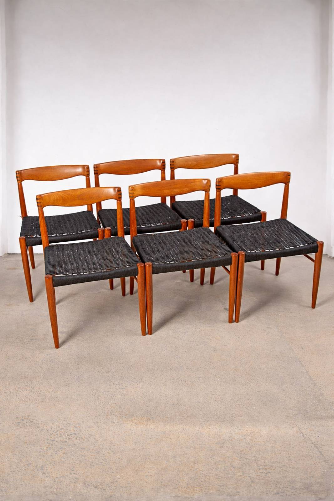 Set Of 6 1960s Teak Dining Chairs By H.W. Klein For Bramin