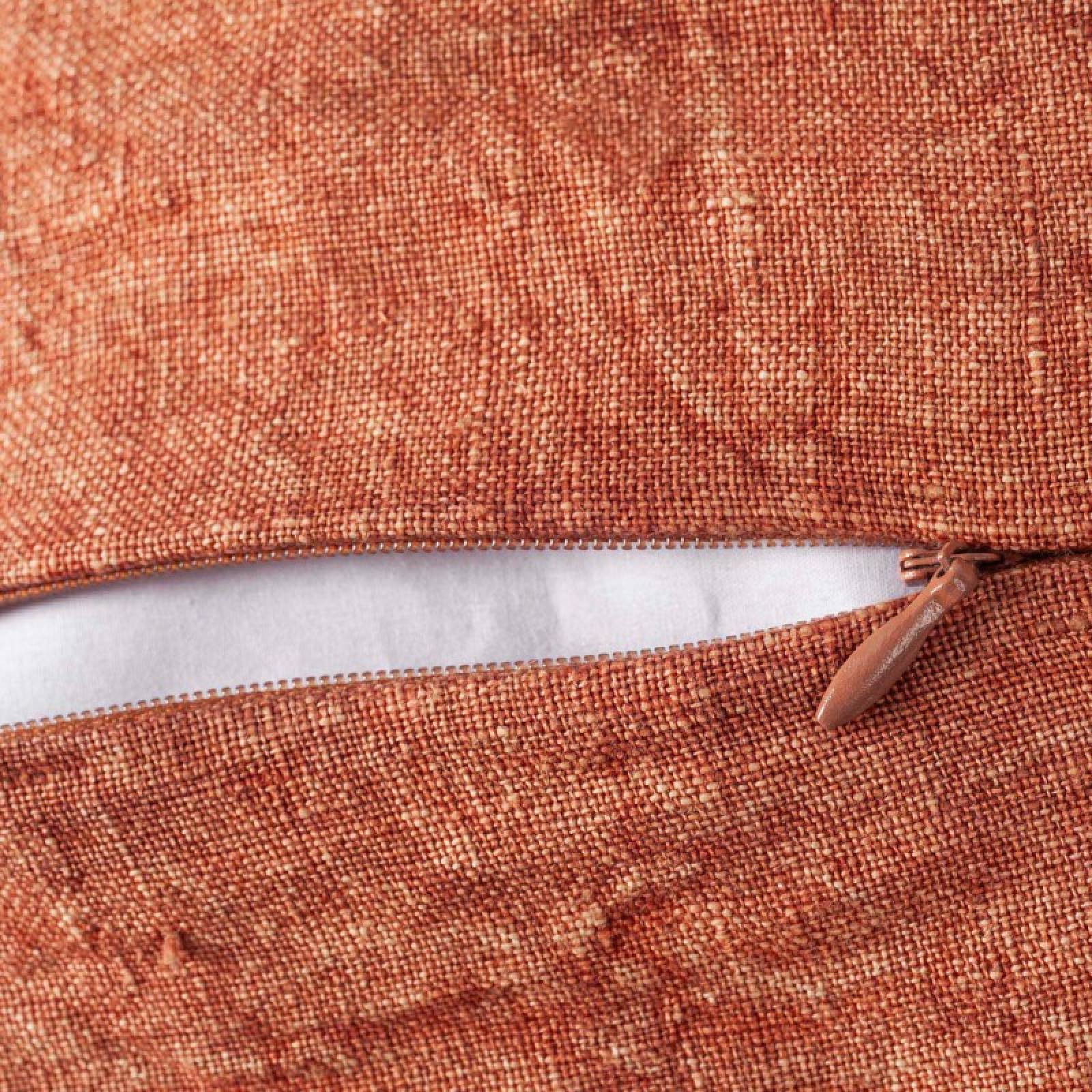 Alpha Rectangular Linen Cushion In Cinnamon 60x40 thumbnails