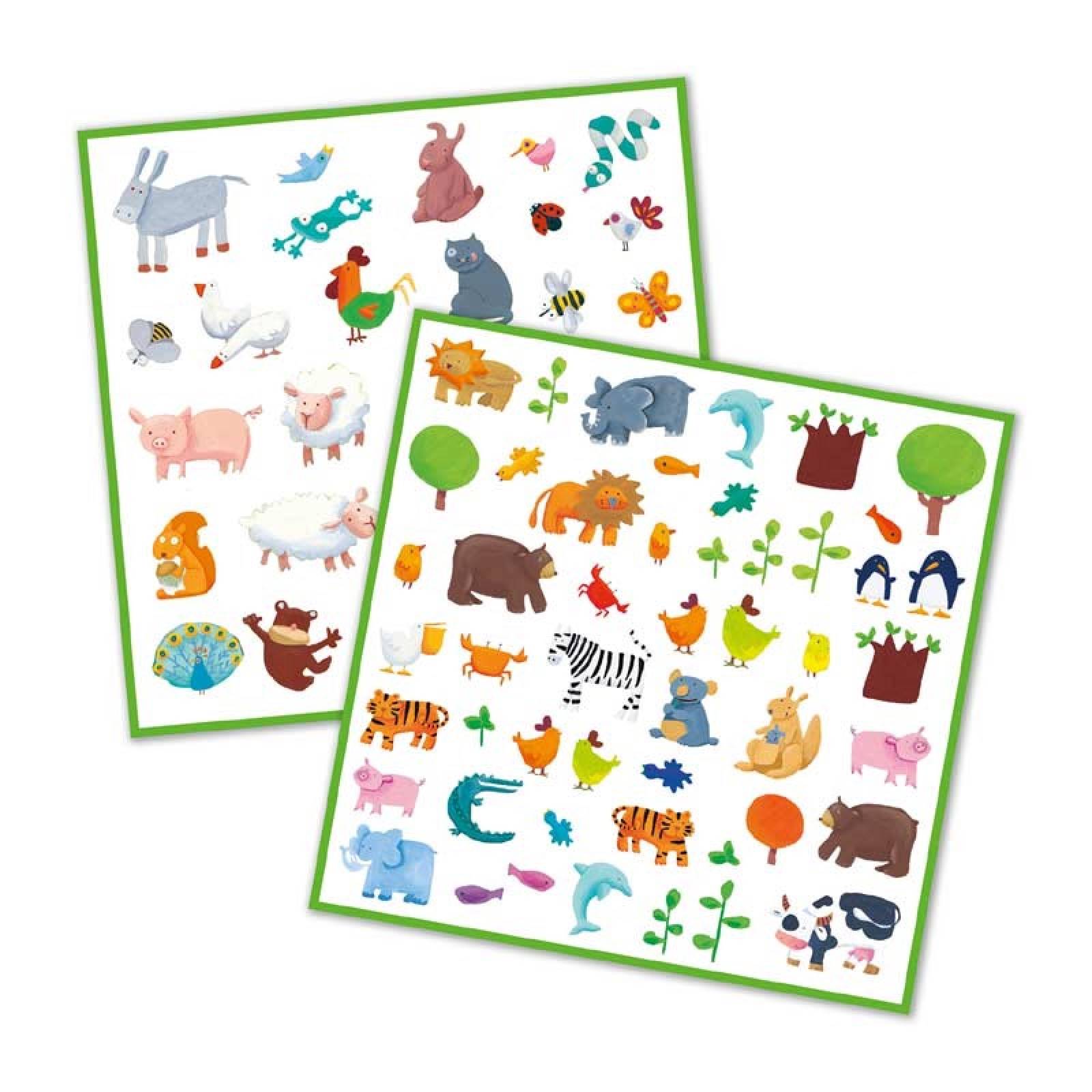 Animals - Pack Of 160 Stickers By Djeco 4+ thumbnails