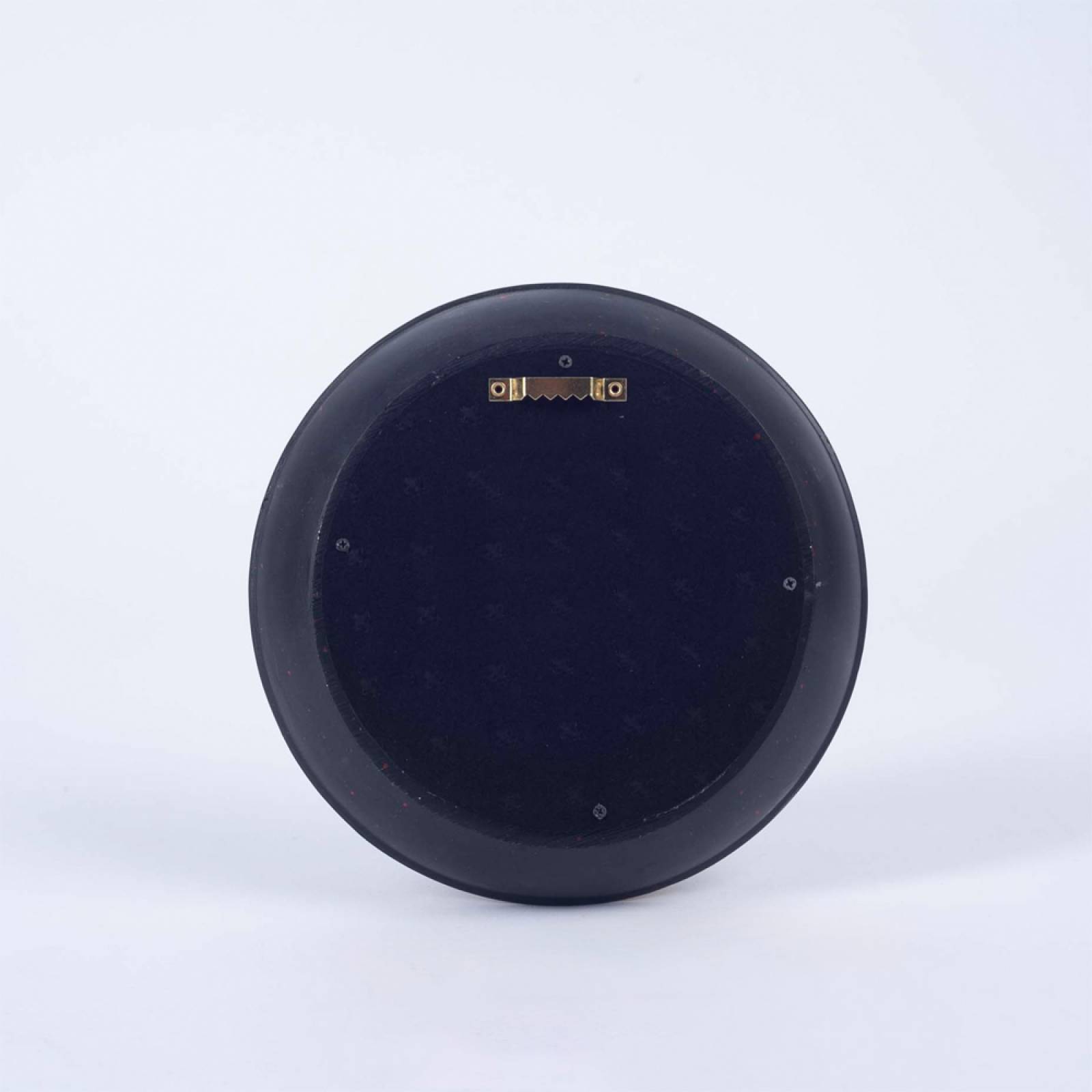 Antiqued Black Deep Framed Small Convex Mirror D:19cm thumbnails