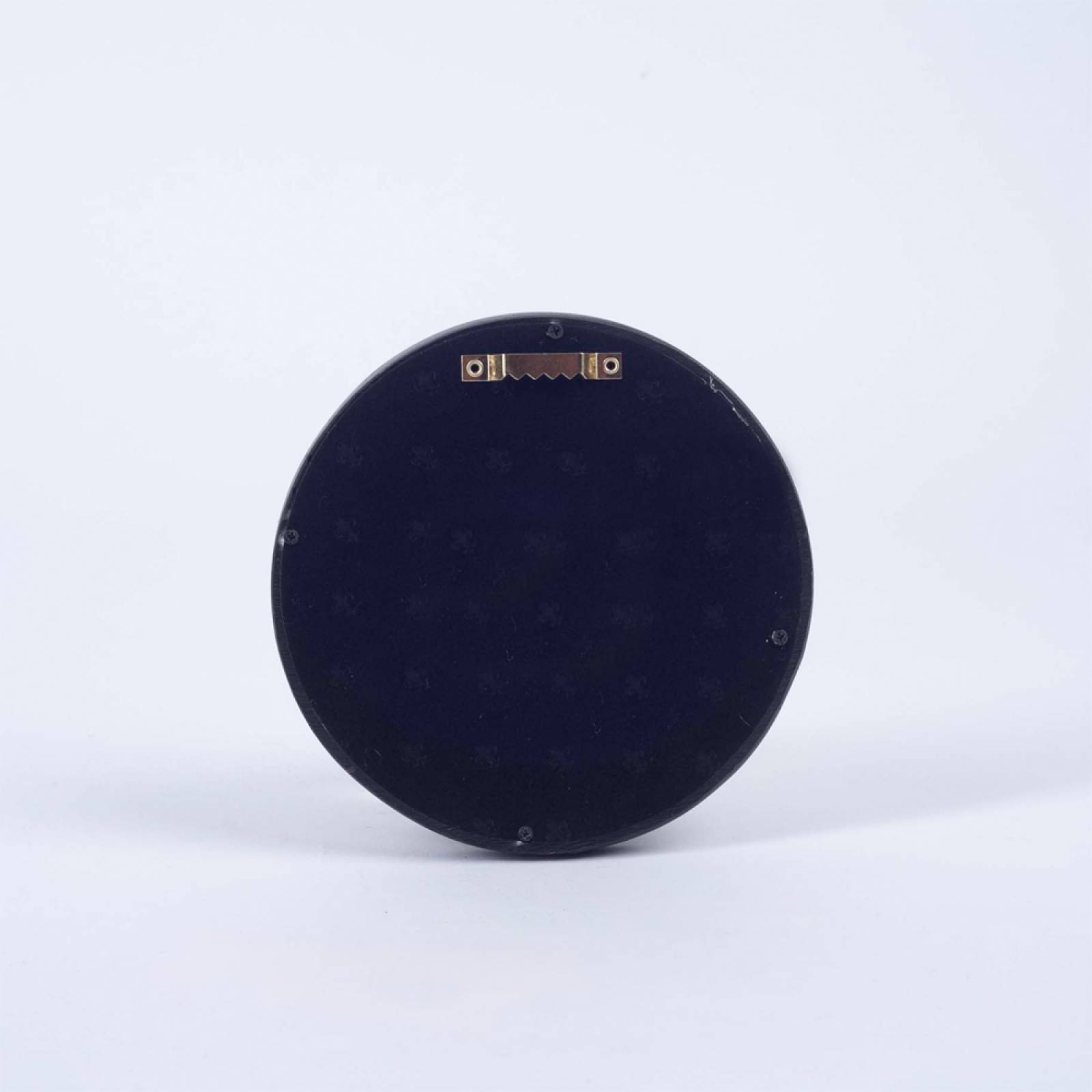 Antiqued Black Rounded Frame Small Convex Mirror D: 14cm thumbnails