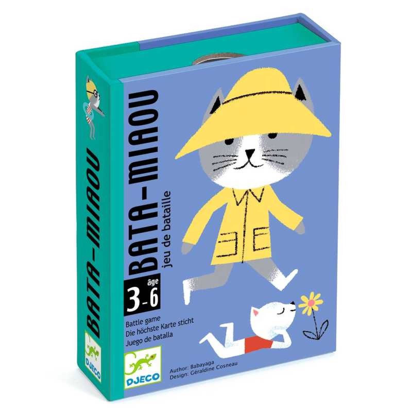 Bata-Miaou Card Game By Djeco 3+