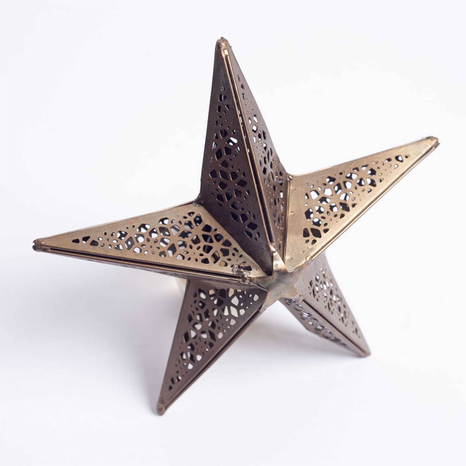 Bishakha Star Metal Tree Topper In Brass thumbnails