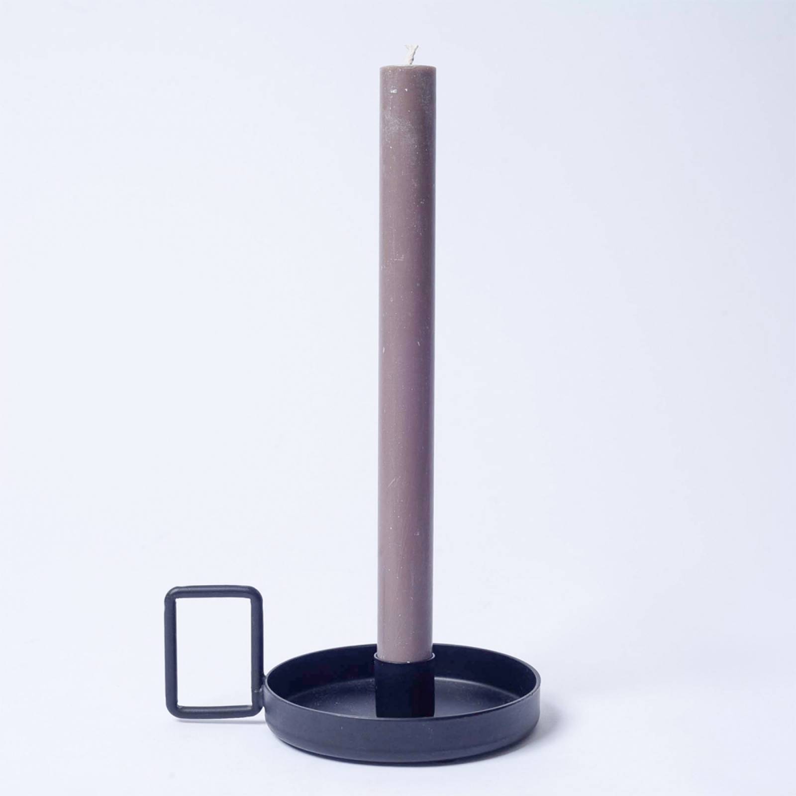 Black Candleholder Dish With Squared Handle thumbnails