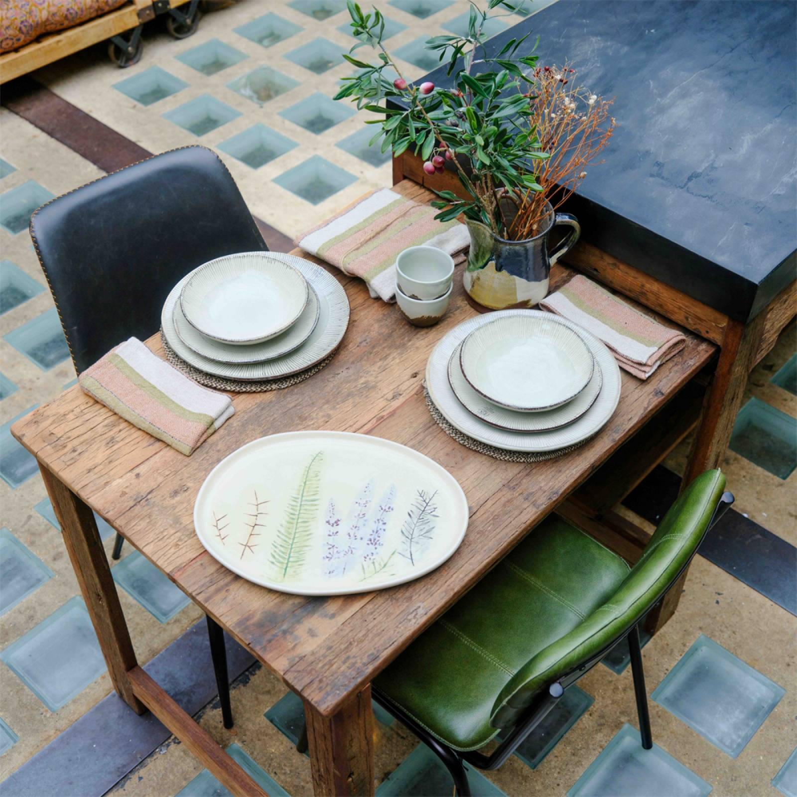 Black Marble Counter Unit With Sliding Table thumbnails