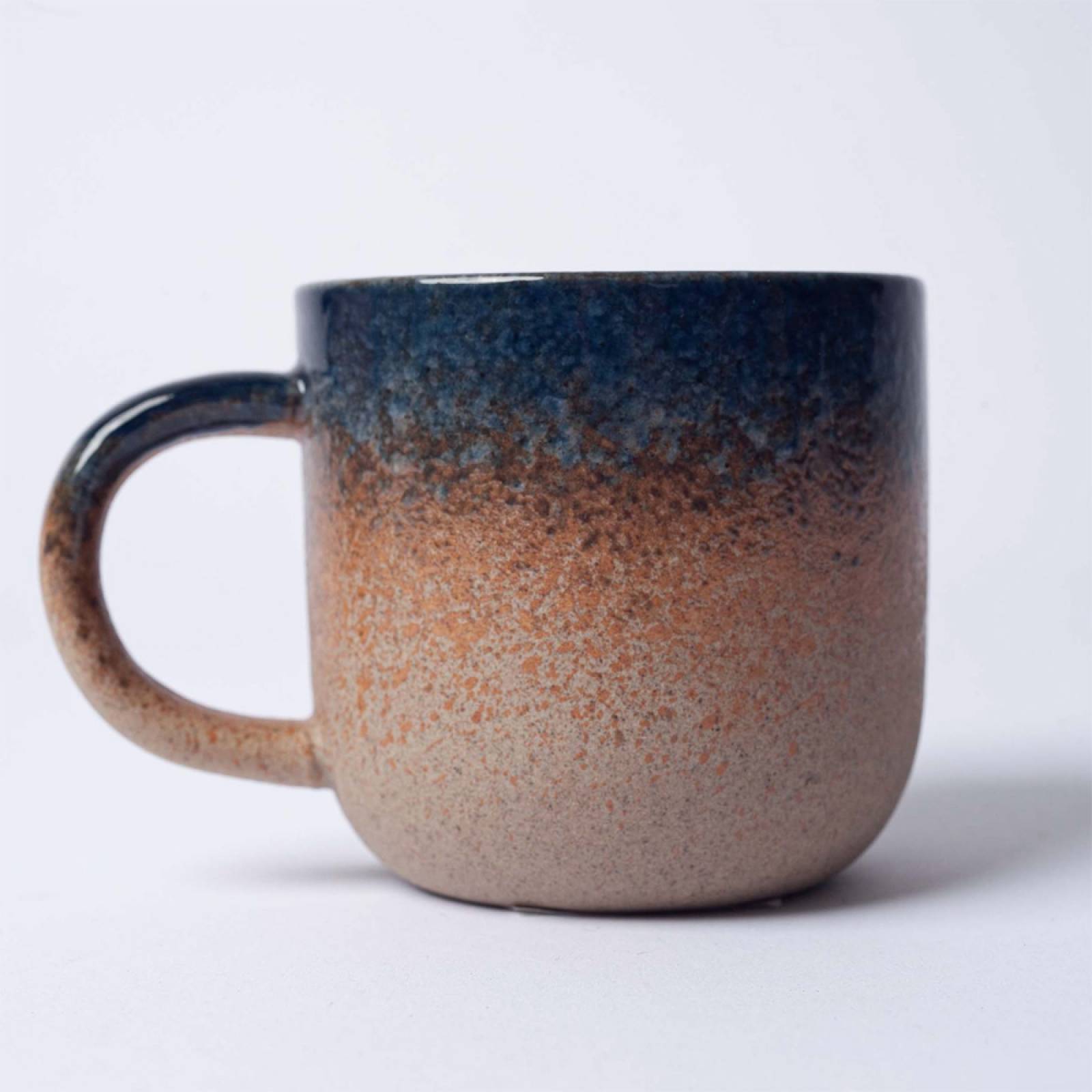 Blue & Orange Glazed Porcelain Mug thumbnails