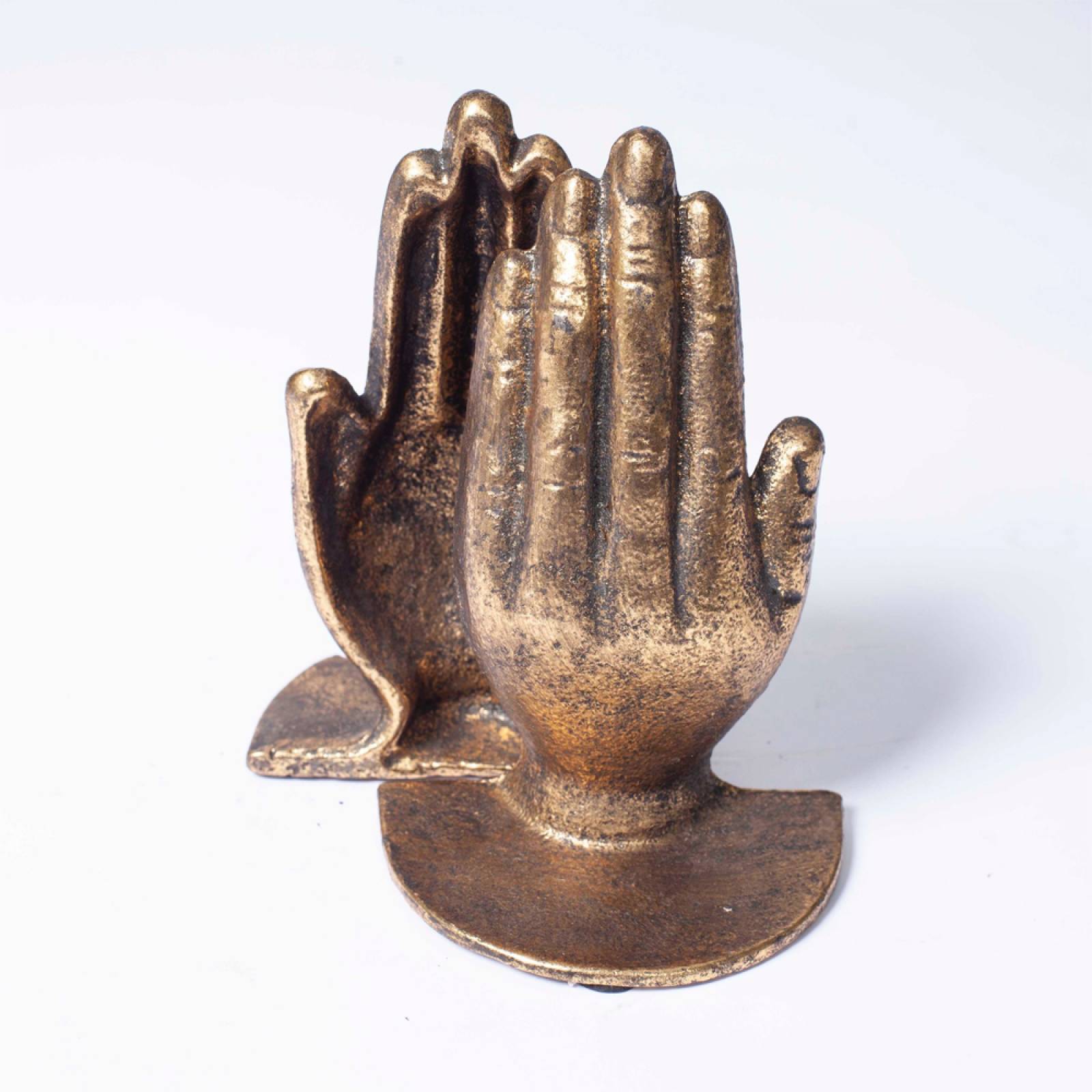 Pair Of Brass Hand Bookends thumbnails