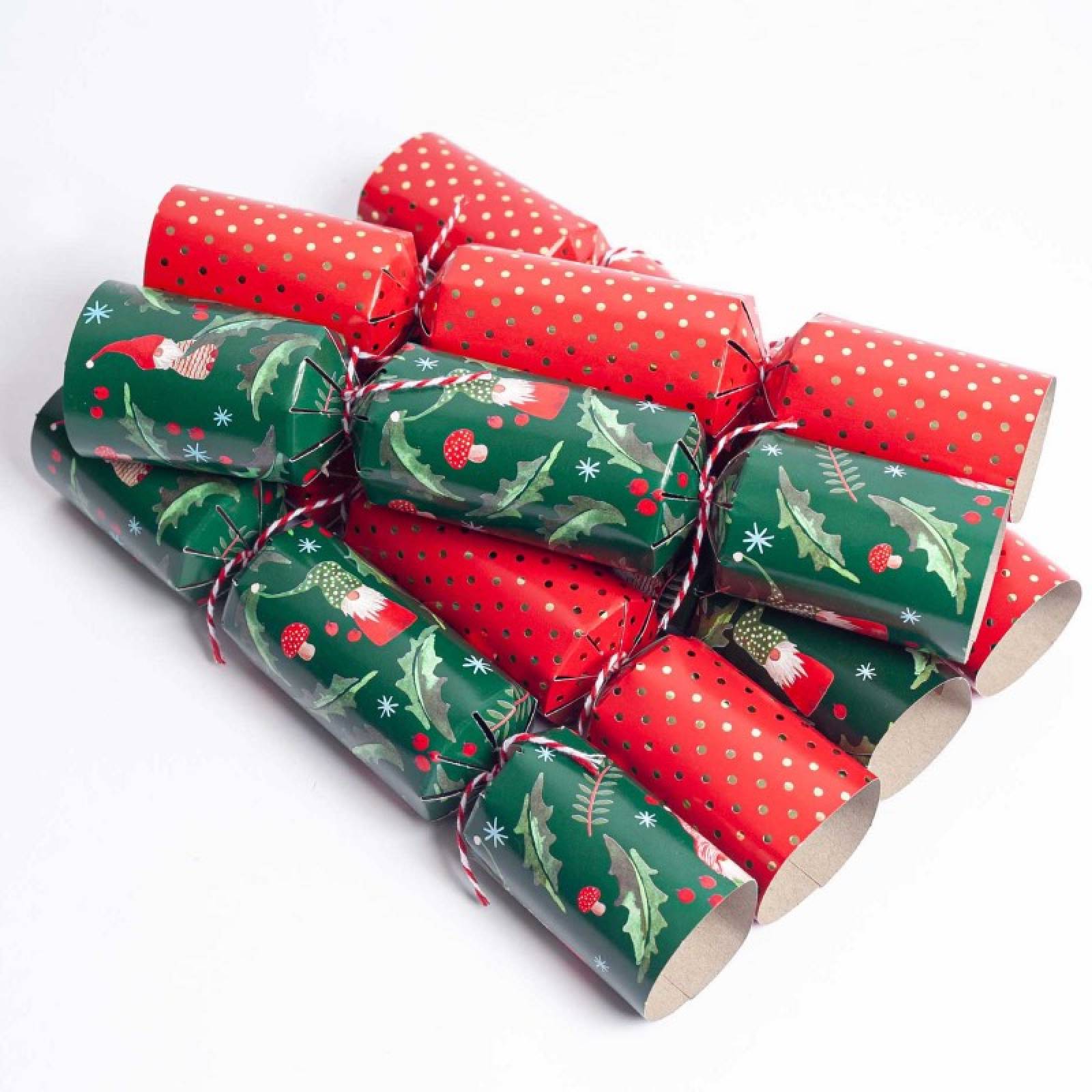 Box Of 6 Christmas Crackers - Woodland Gonks thumbnails