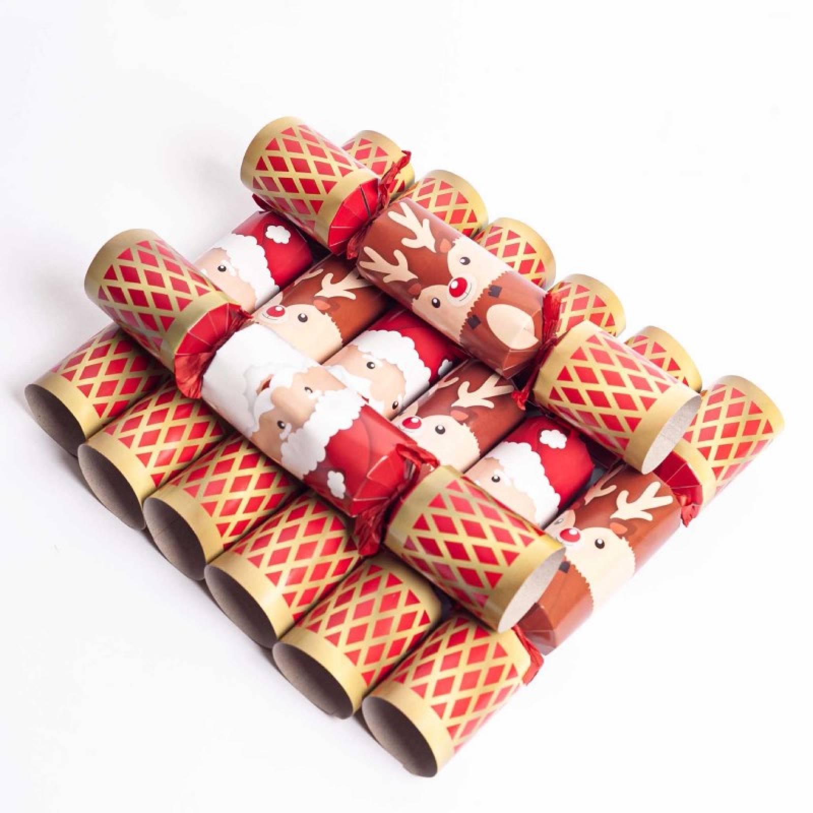 Box Of 8 Santa & Reindeer Christmas Crackers thumbnails