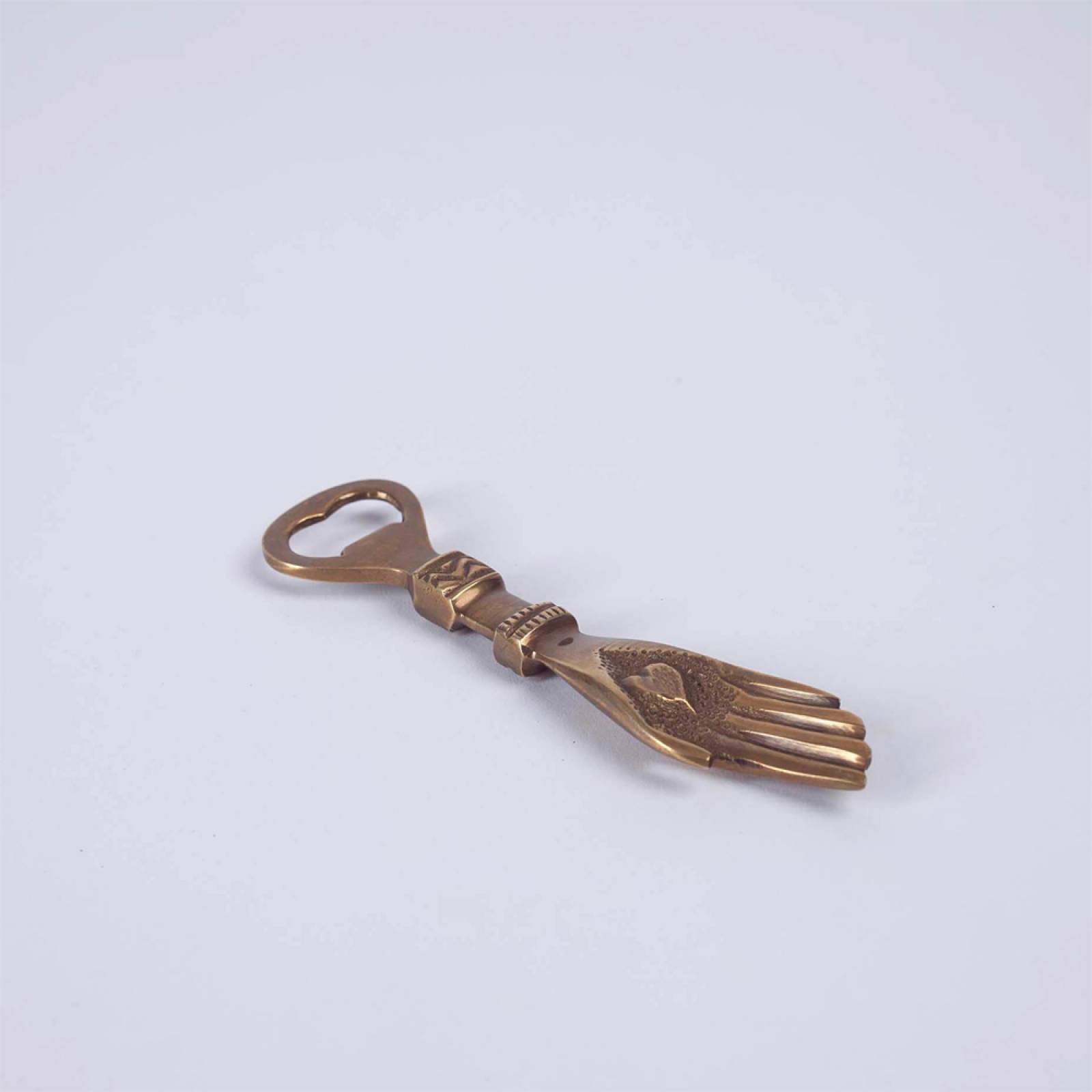 Brass Hand Bottle Opener
