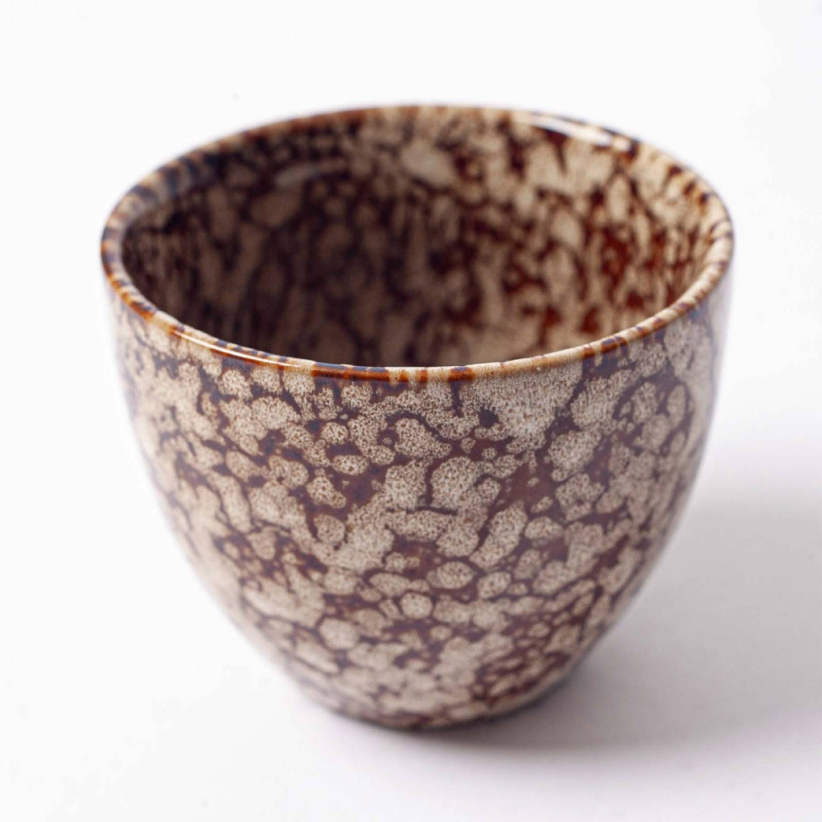 Brown Mottled Ceramic Cup H:7cm thumbnails