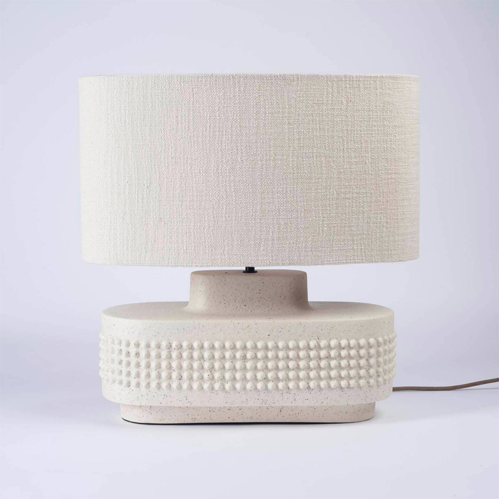 Bruceis Oval Ceramic Table Lamp With Shade