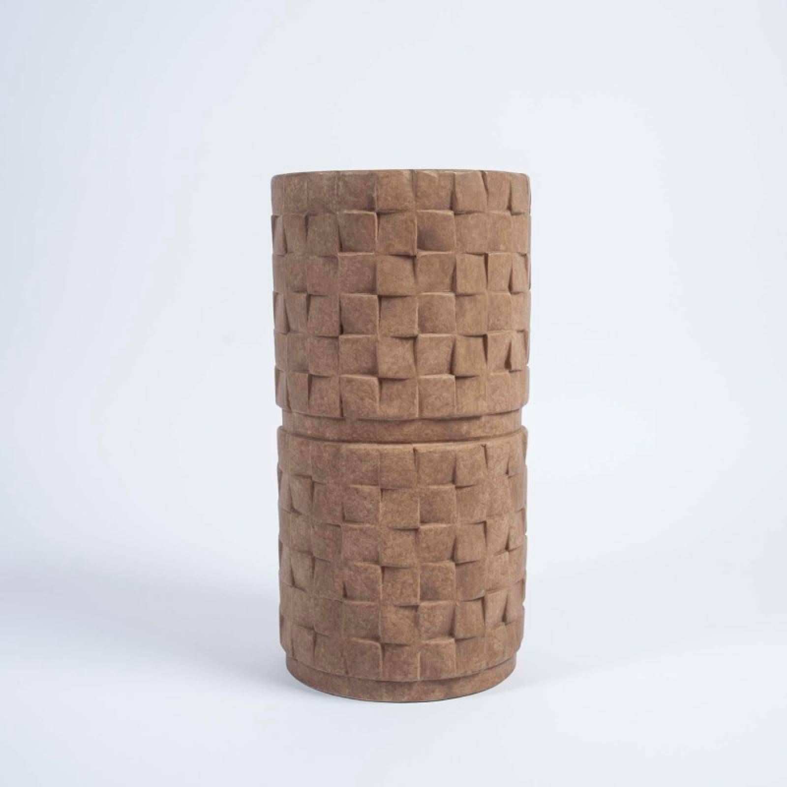 Ceramic Woven Effect Side Table
