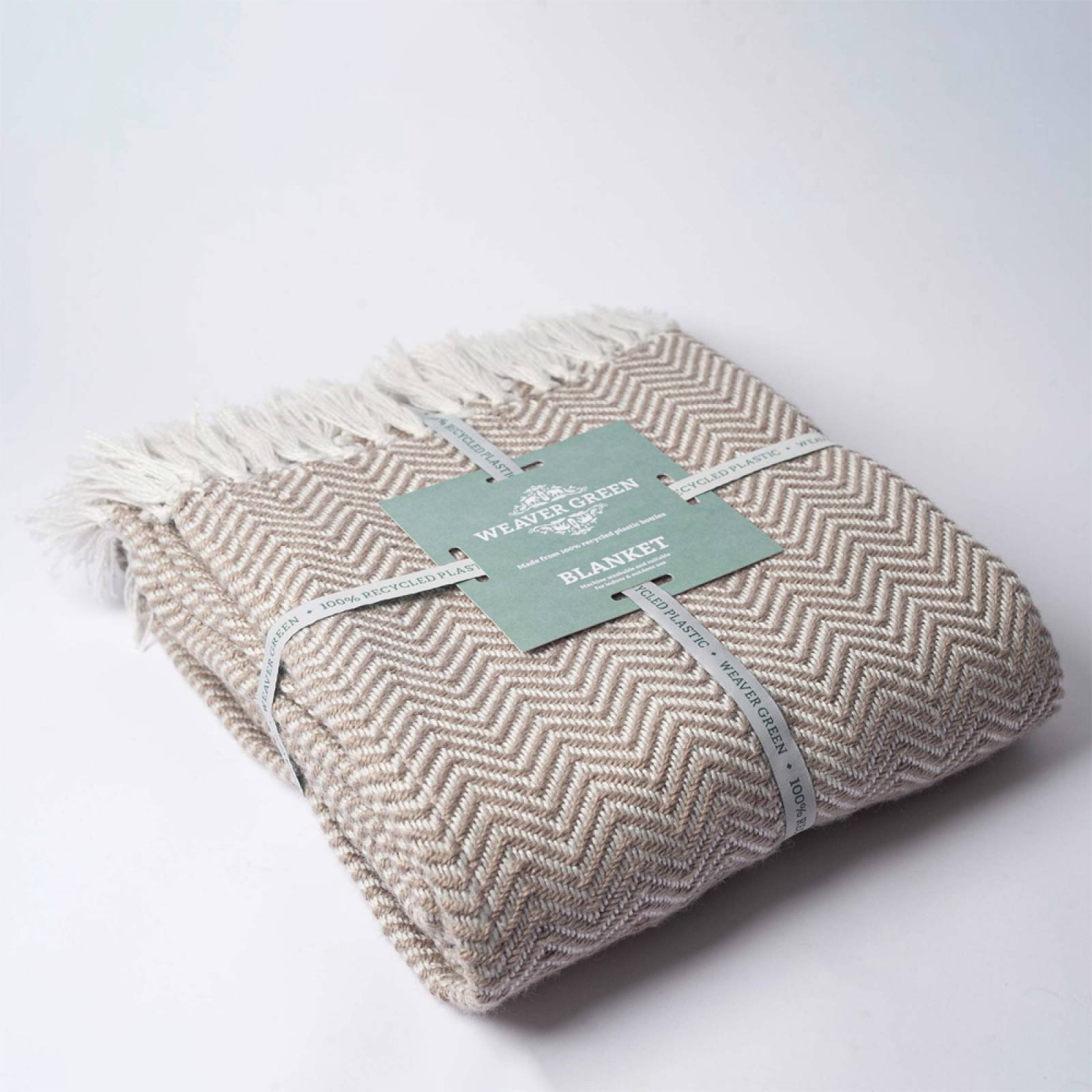 Chinchilla Herringbone Blanket - Recycled Plastic Bottles