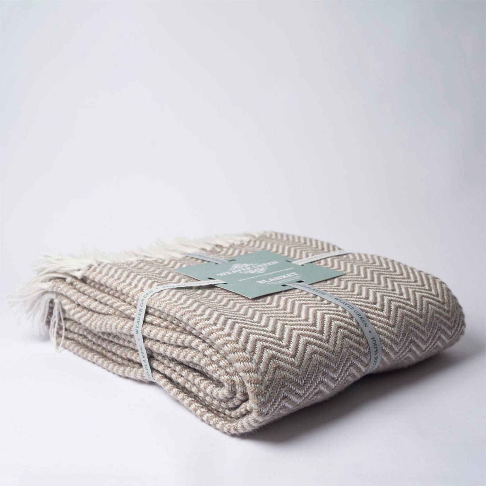 Chinchilla Herringbone Blanket - Recycled Plastic Bottles thumbnails