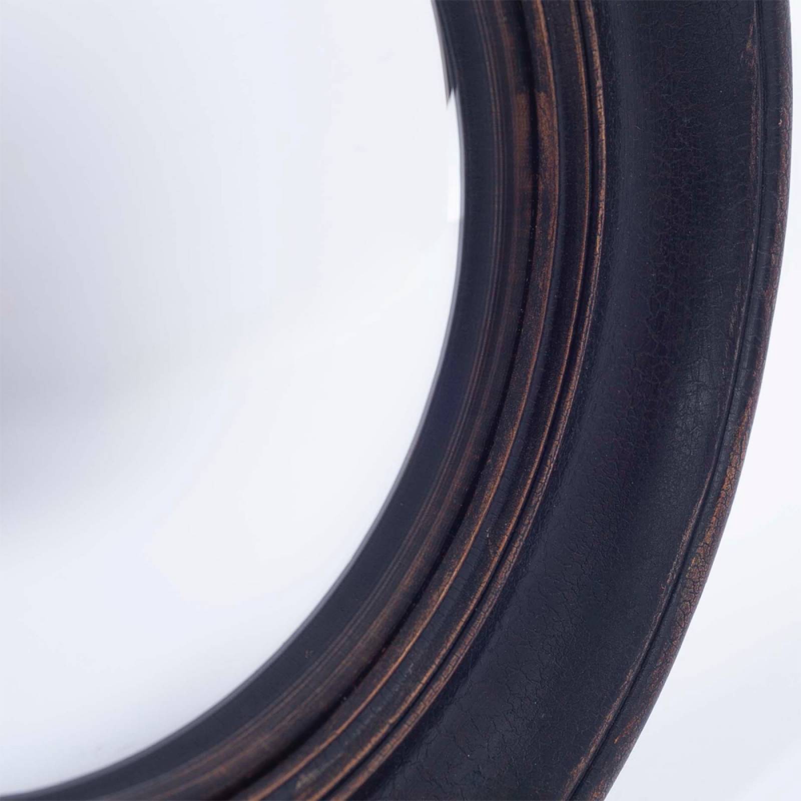 Circular Convex Mirror With Black & Gold Patinated Frame D:26.cm thumbnails