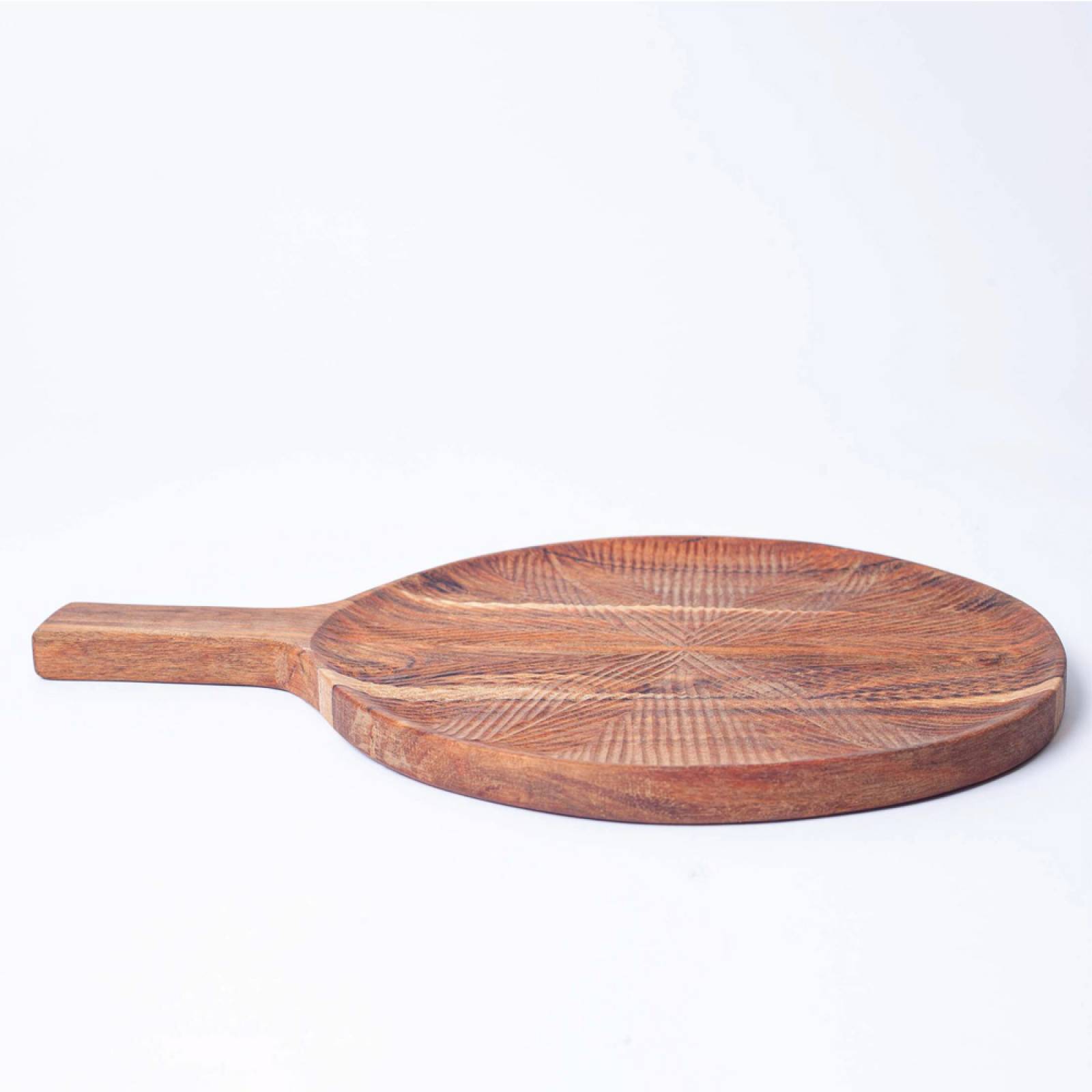 Circular Wooden Serving Board With Handle D:24cm thumbnails