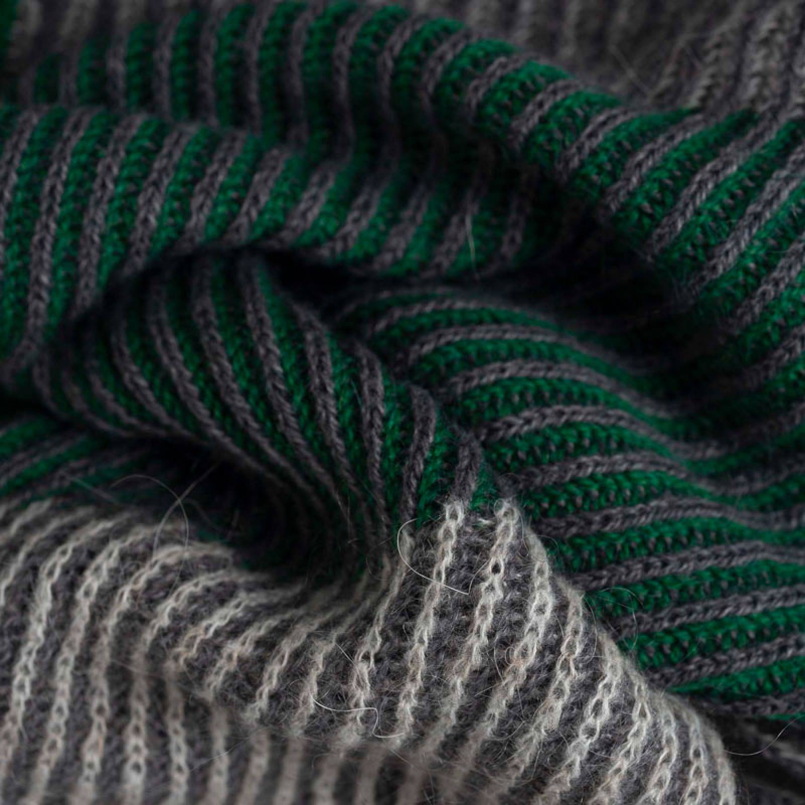 Dark Green Olly Triangle Alpaca Scarf thumbnails