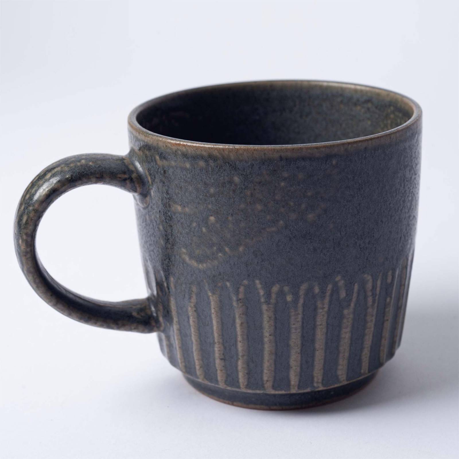 Dark Green Stoneware Mug H:9.5cm thumbnails
