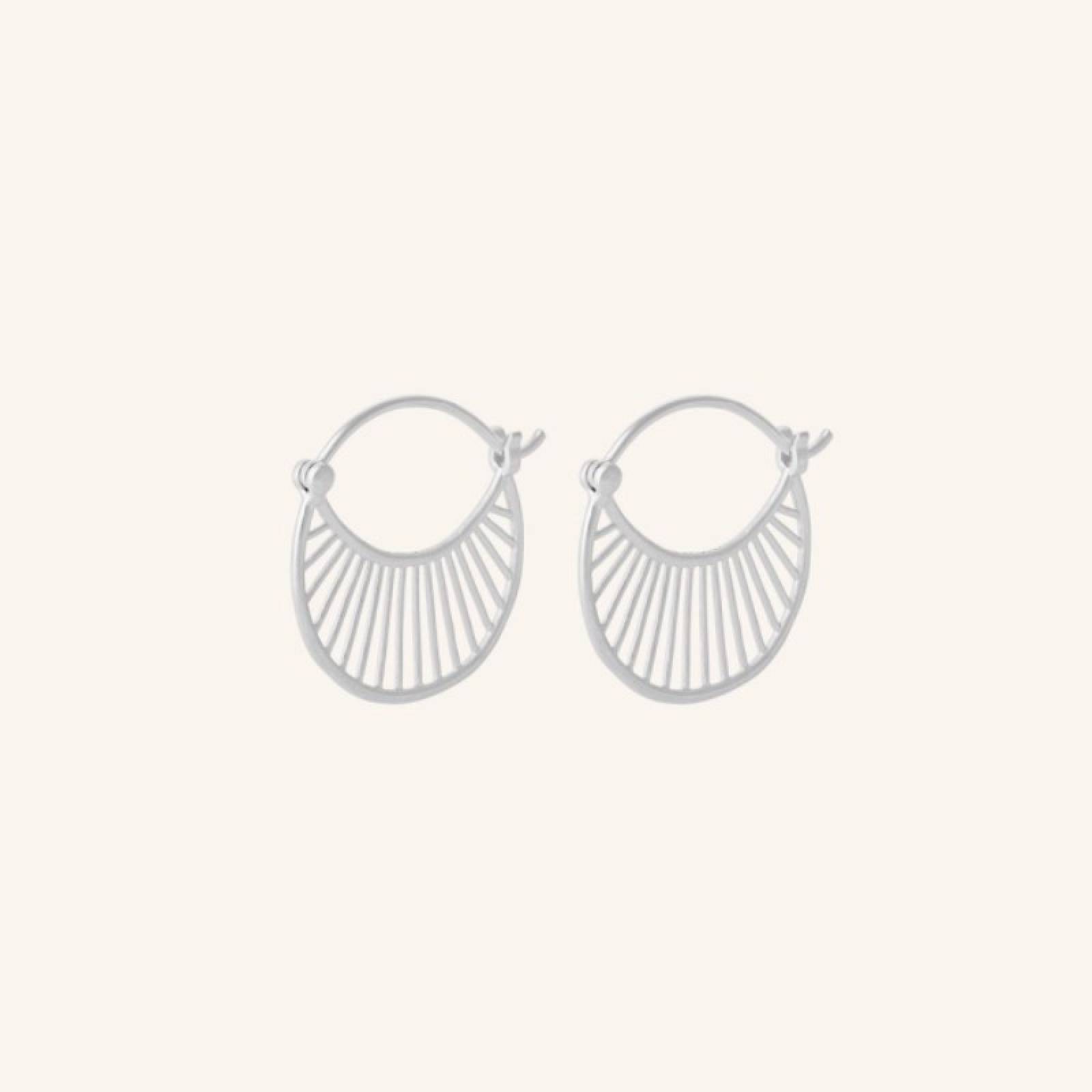 Daylight Hoop Earrings In Silver By Pernille Corydon