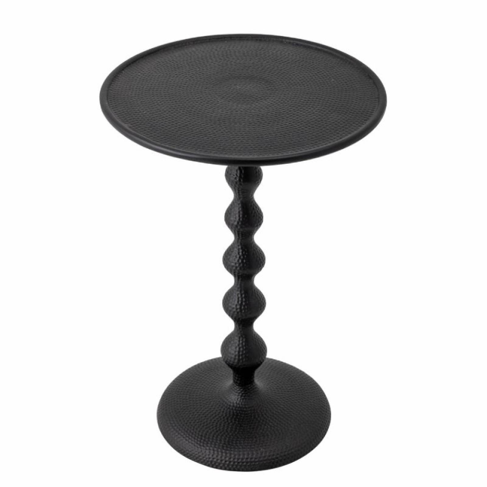 Dimpled Aluminium Side Table In Black thumbnails