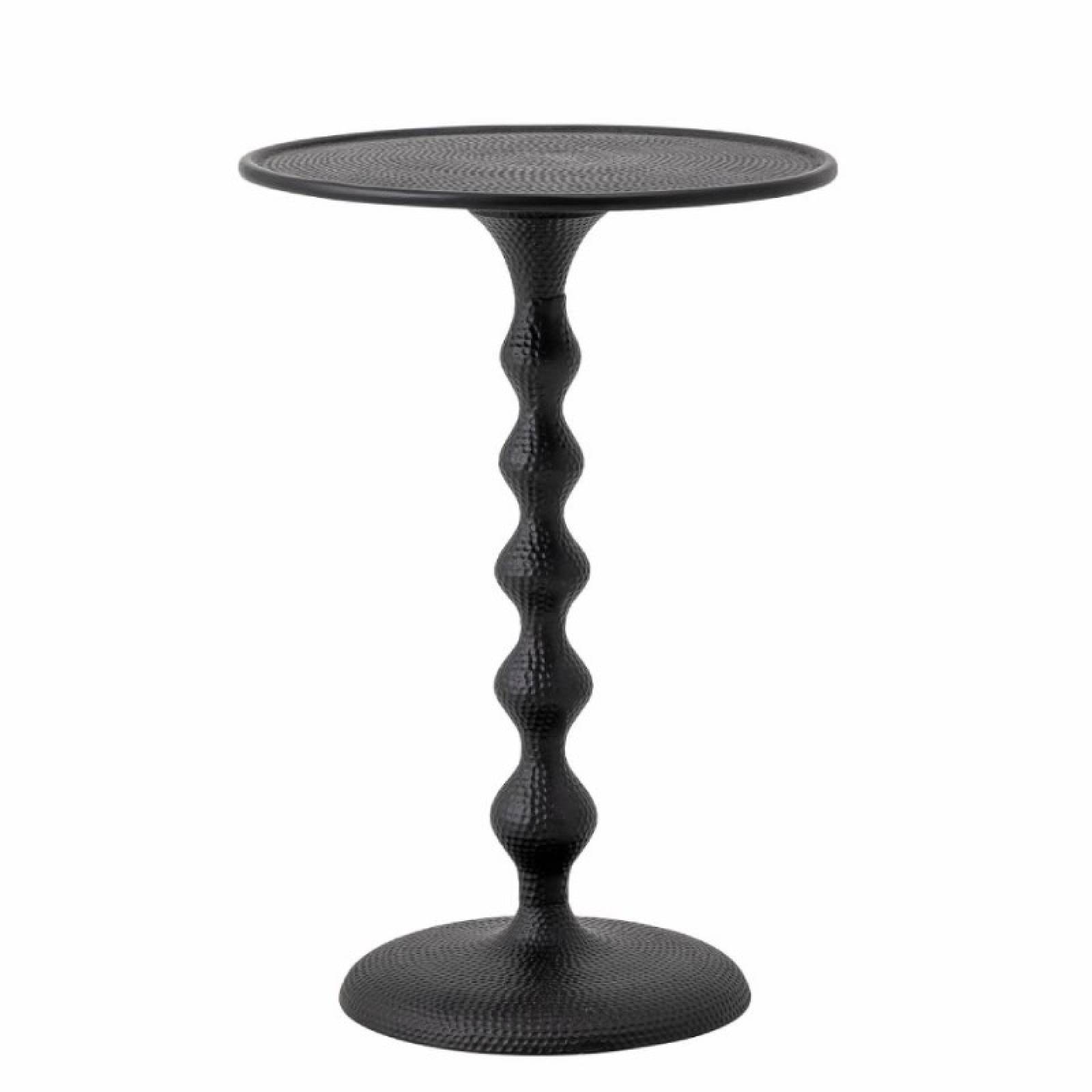 Dimpled Aluminium Side Table In Black