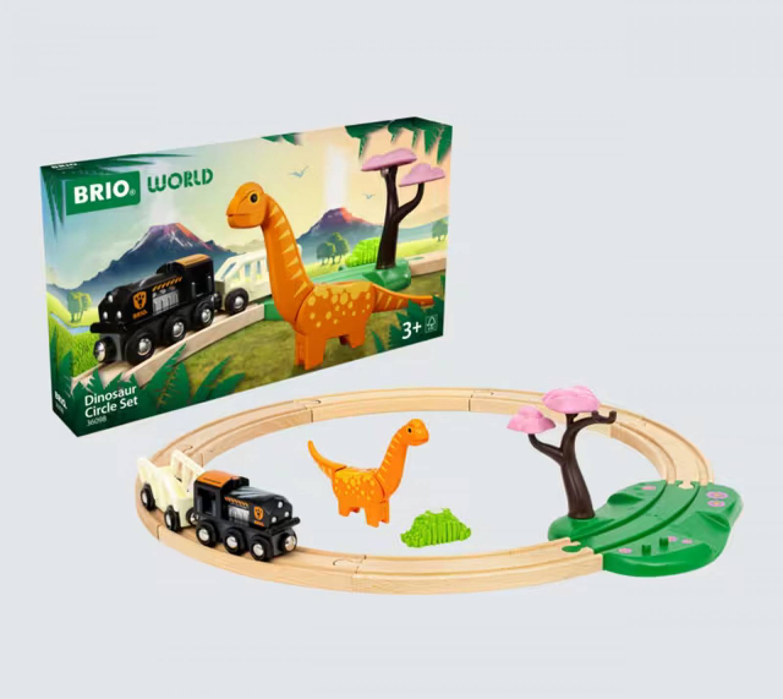 Dinosaur Circle Train Set Brio Wooden Railway 3+ thumbnails