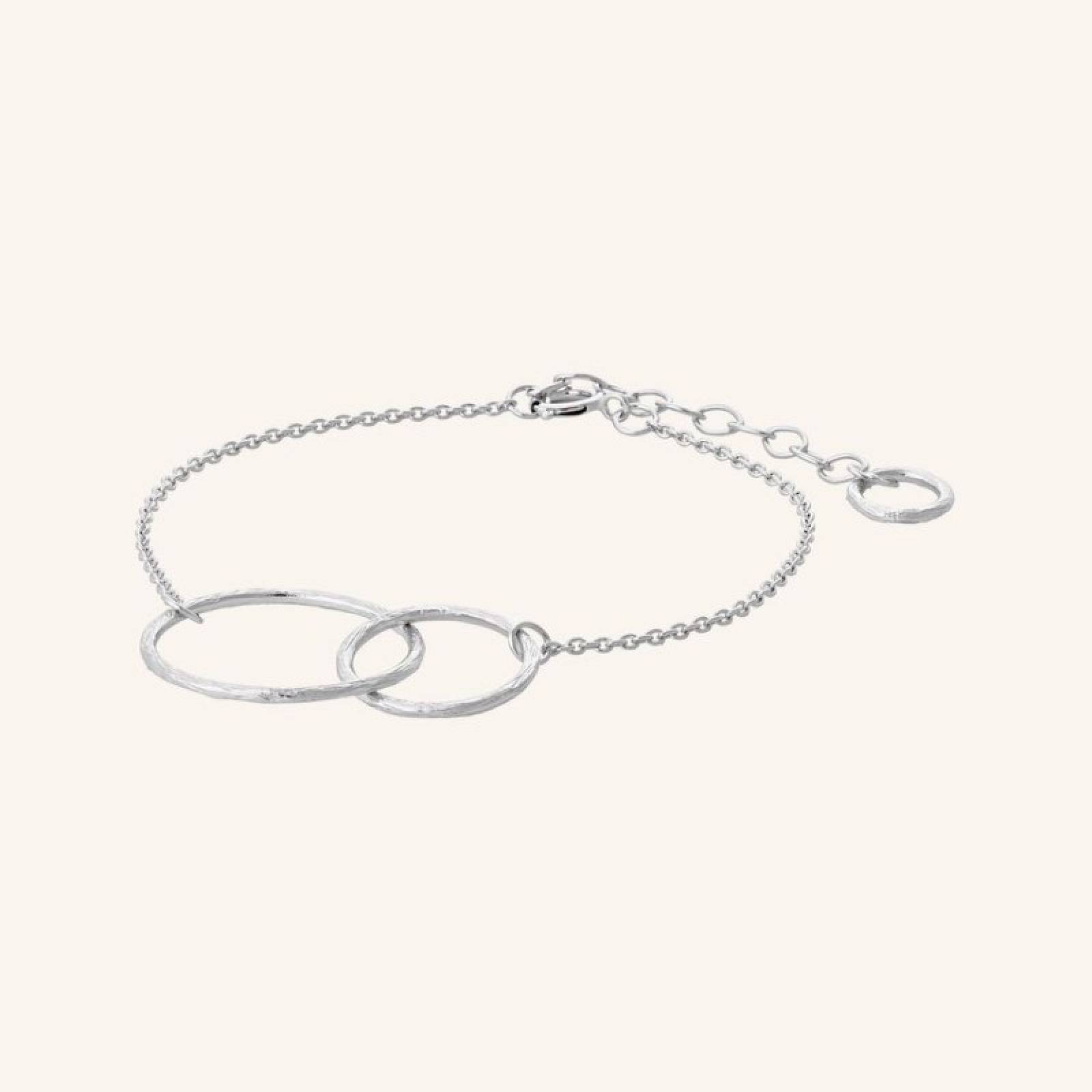 Double Plain Bracelet In Silver By Pernille Corydon