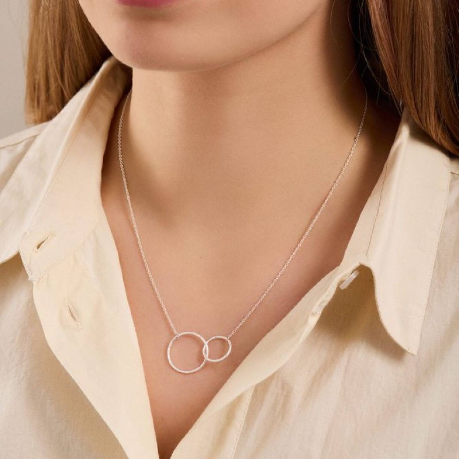 Double Plain Necklace In Gold By Pernille Corydon thumbnails
